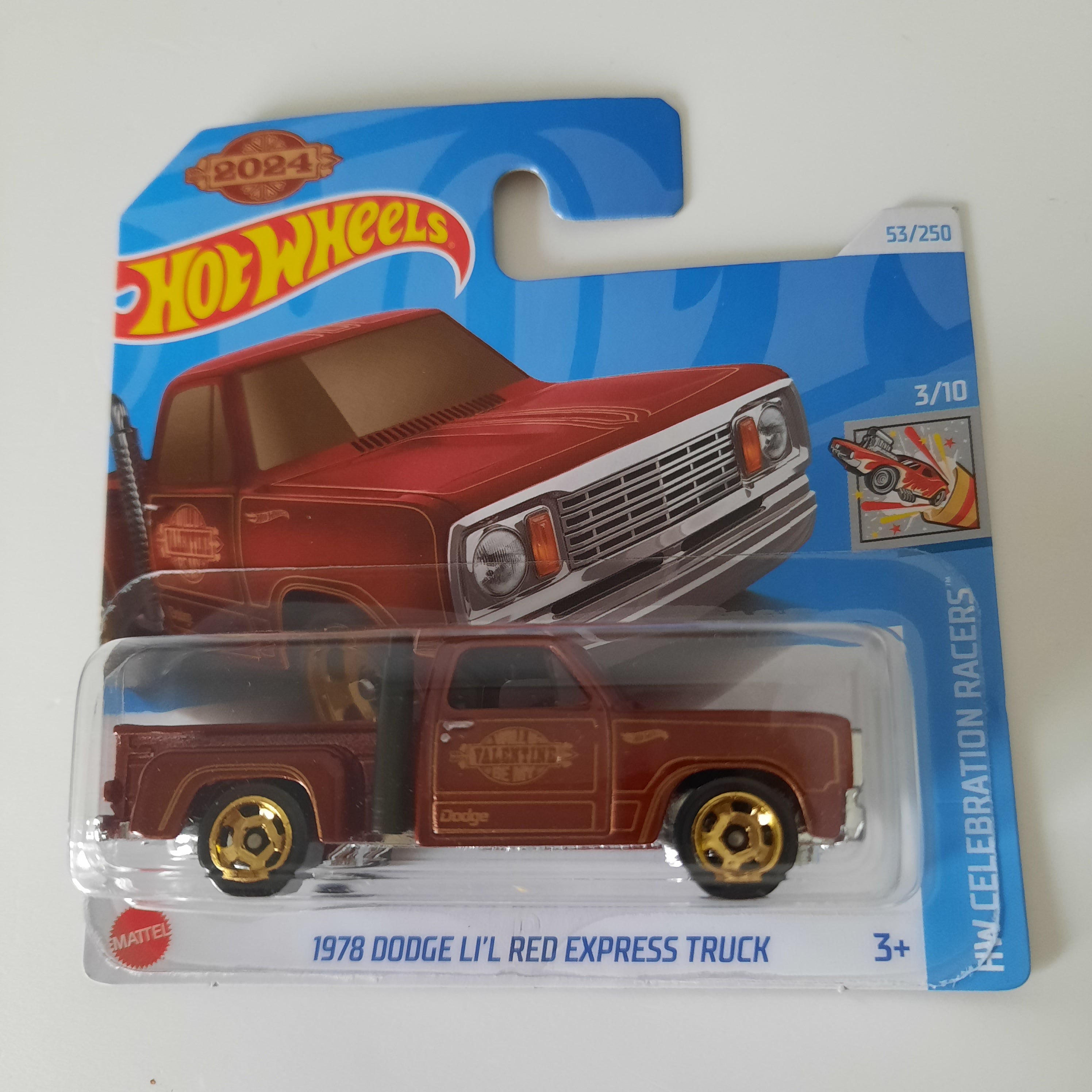53/250 1978 Dodge LI'L Red Express Truck HW Celebration Racers 3/10 Hot Wheels 2024