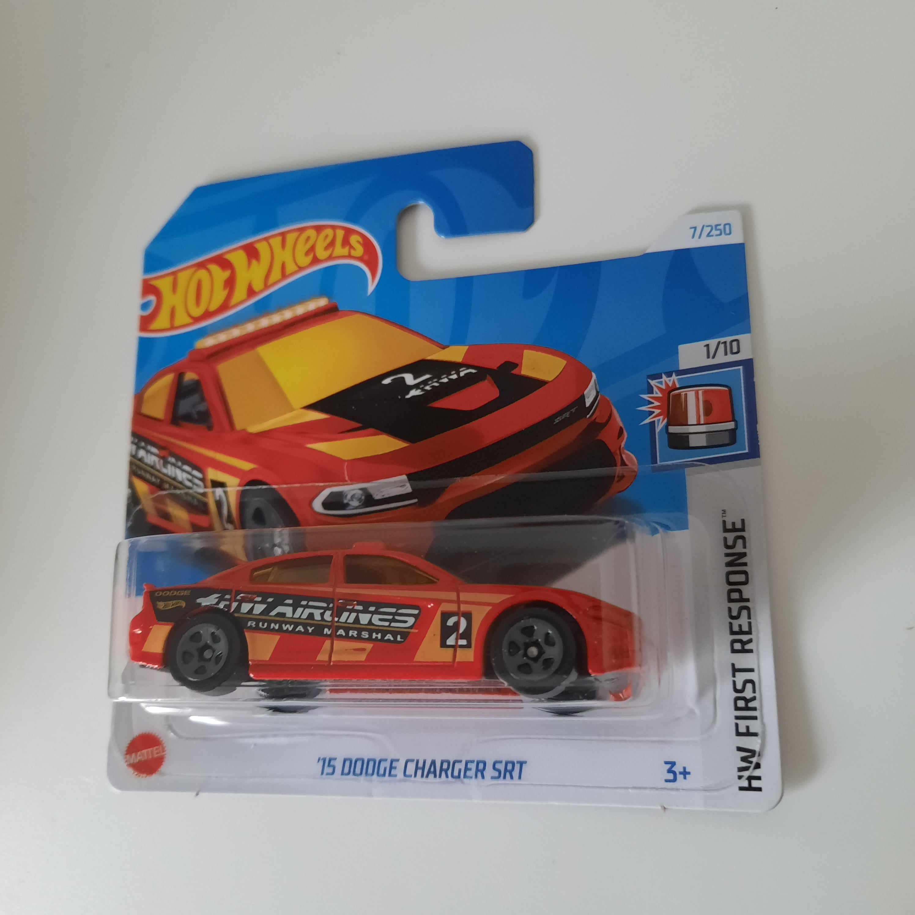 7/250 '15 Dodge Charger SRT HW First Response 1/10 Hot Wheels 2024