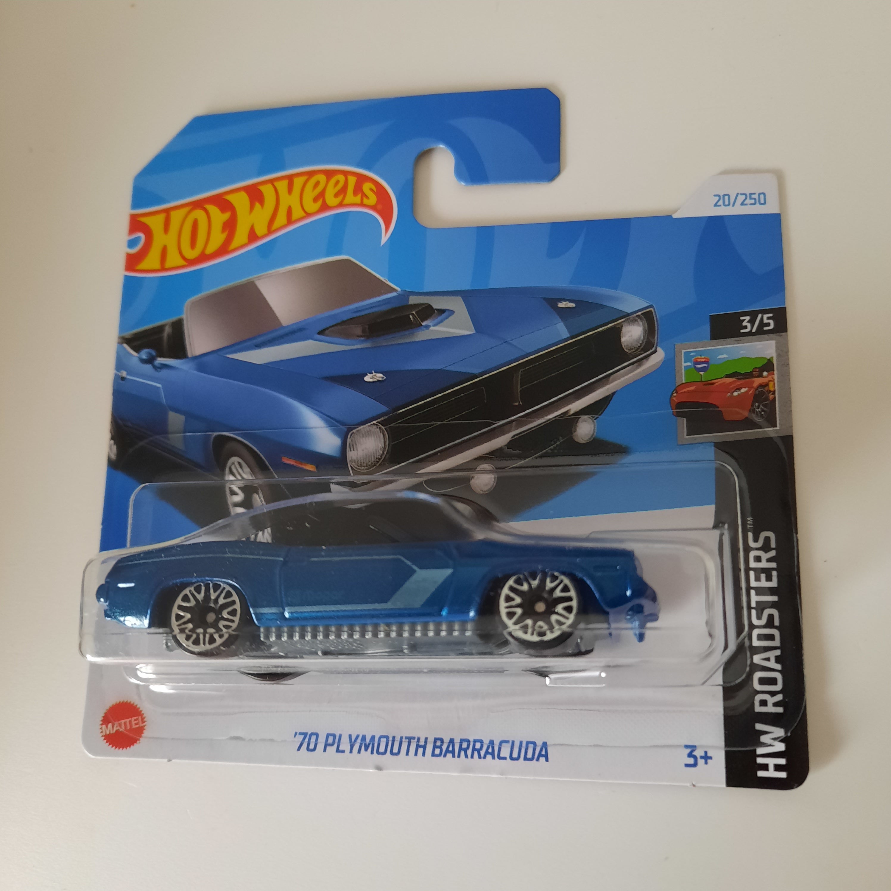 20/250 '70 Plymouth Barracuda HW Roadsters 3/5 Hot Wheels 2024
