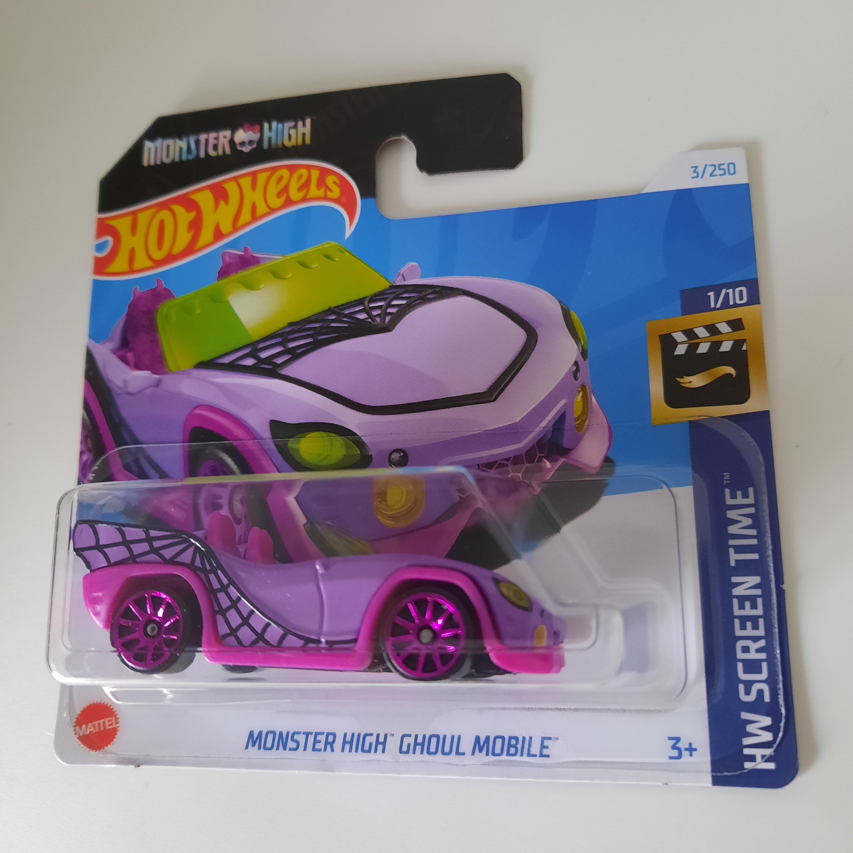 3/250 Monster High Ghoul Mobile HW Screen Time 1/10 Hot Wheels 2024