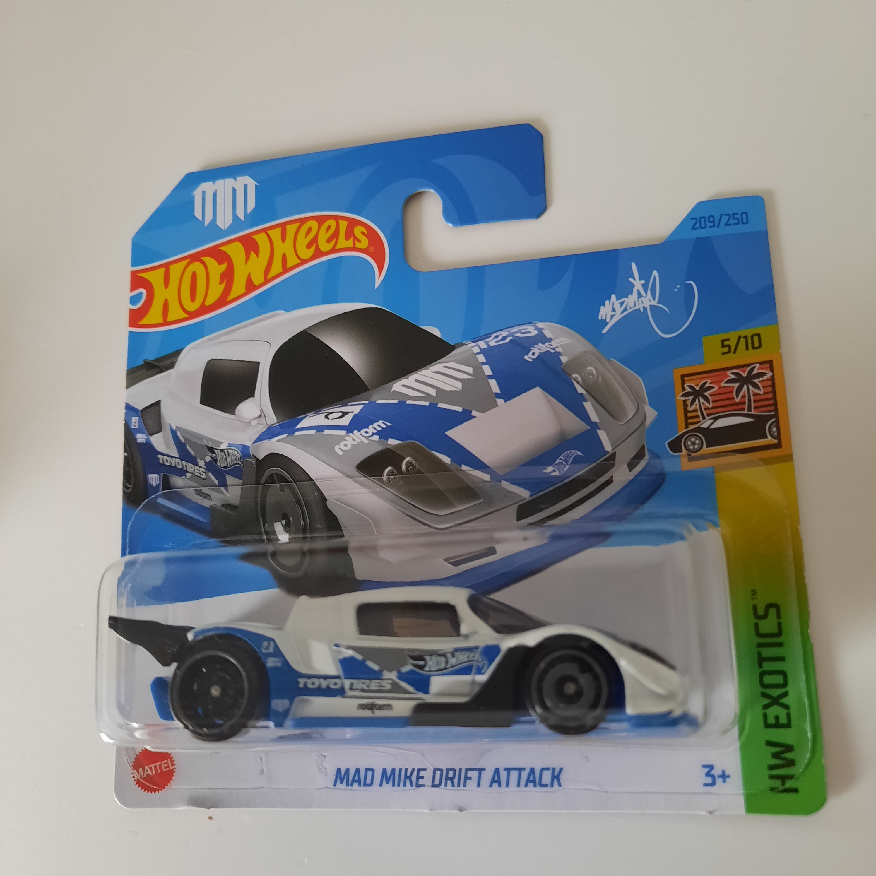 209/250 Mad Mike Drift Attack HW Exotics 5/10 Hot Wheels 2023
