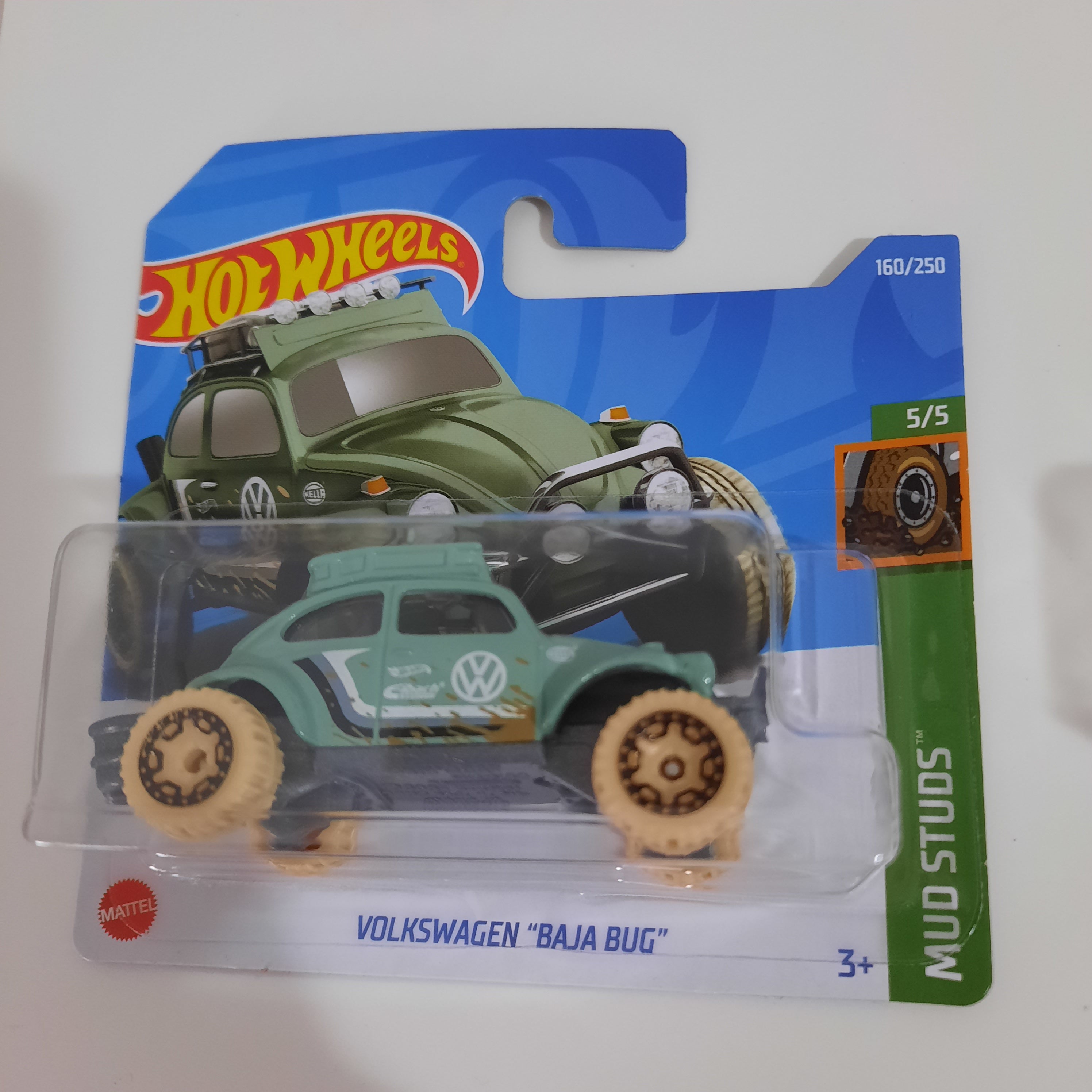 160/250 Volkswagen "Baja Bug"HW Mud Studs 5/5 Hot Wheels 2022