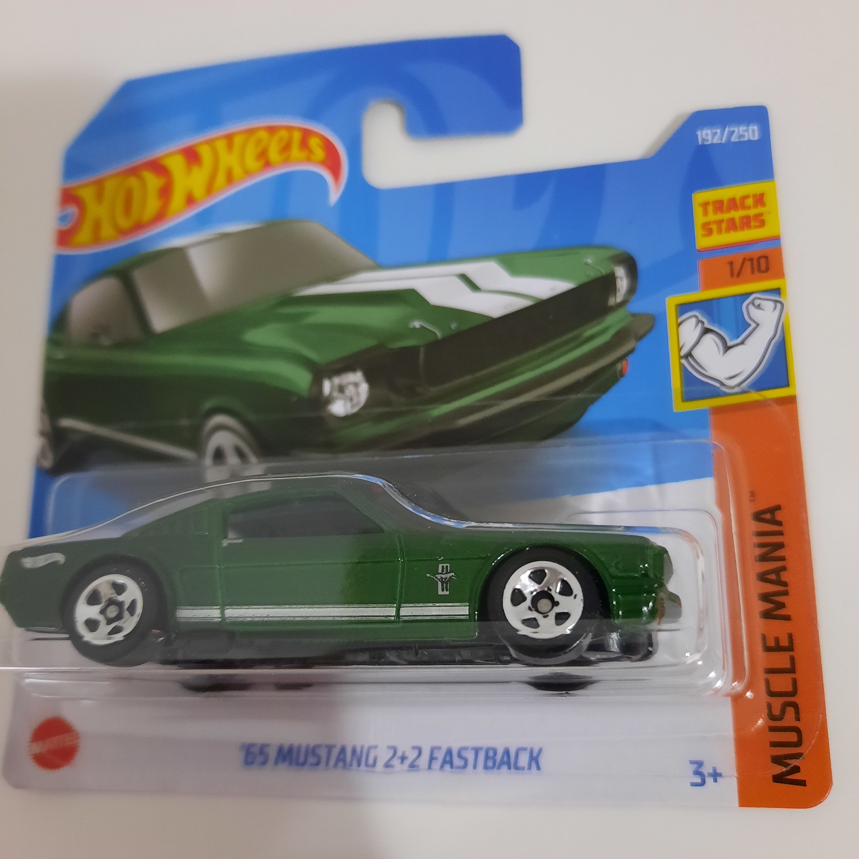 192/250 '65 Mustang 2+2 Fastback HW Muscle Mania 1/10 Hot Wheels 2022