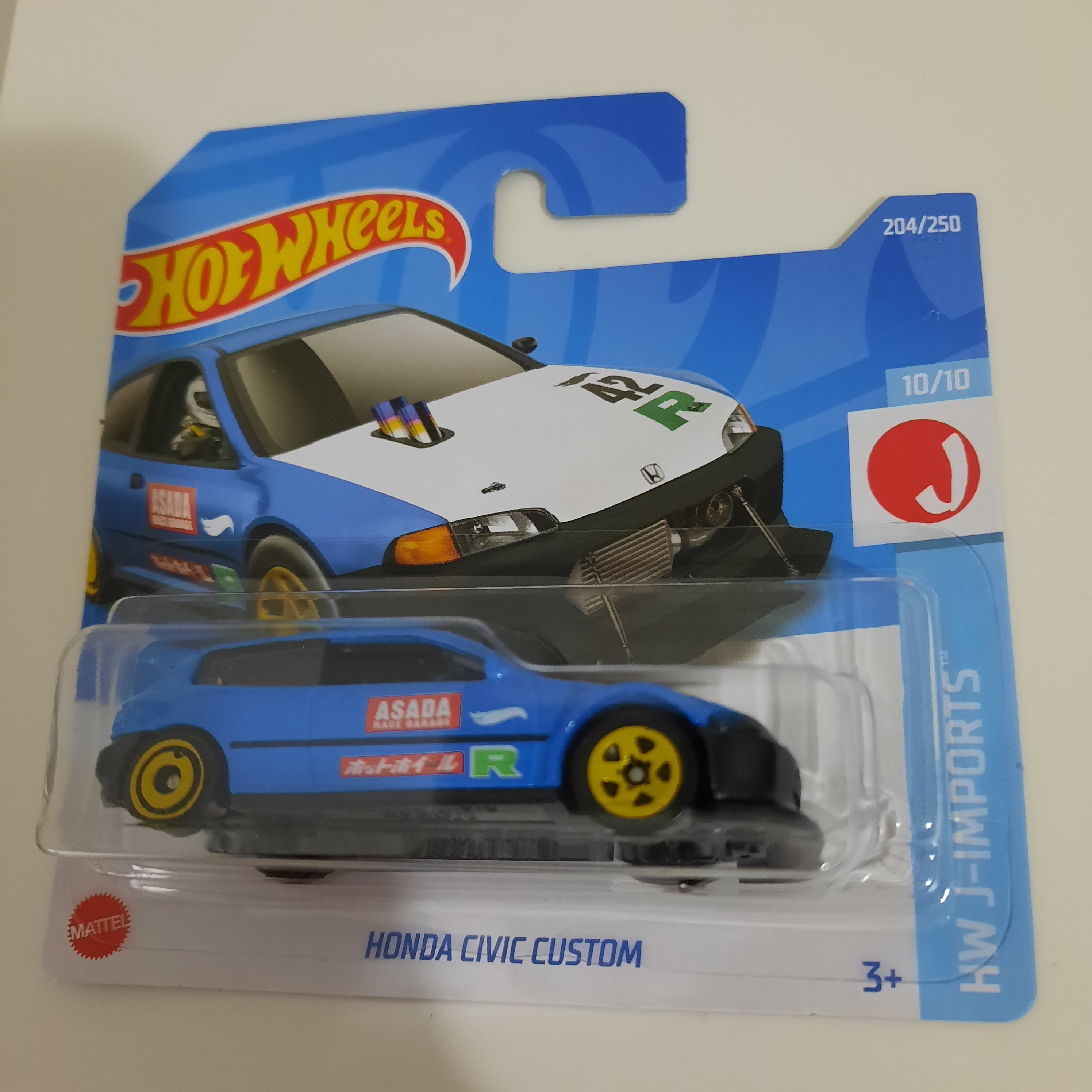204/250 Honda Civic Custom HW J-Imports 10/10 Hot Wheels 2022
