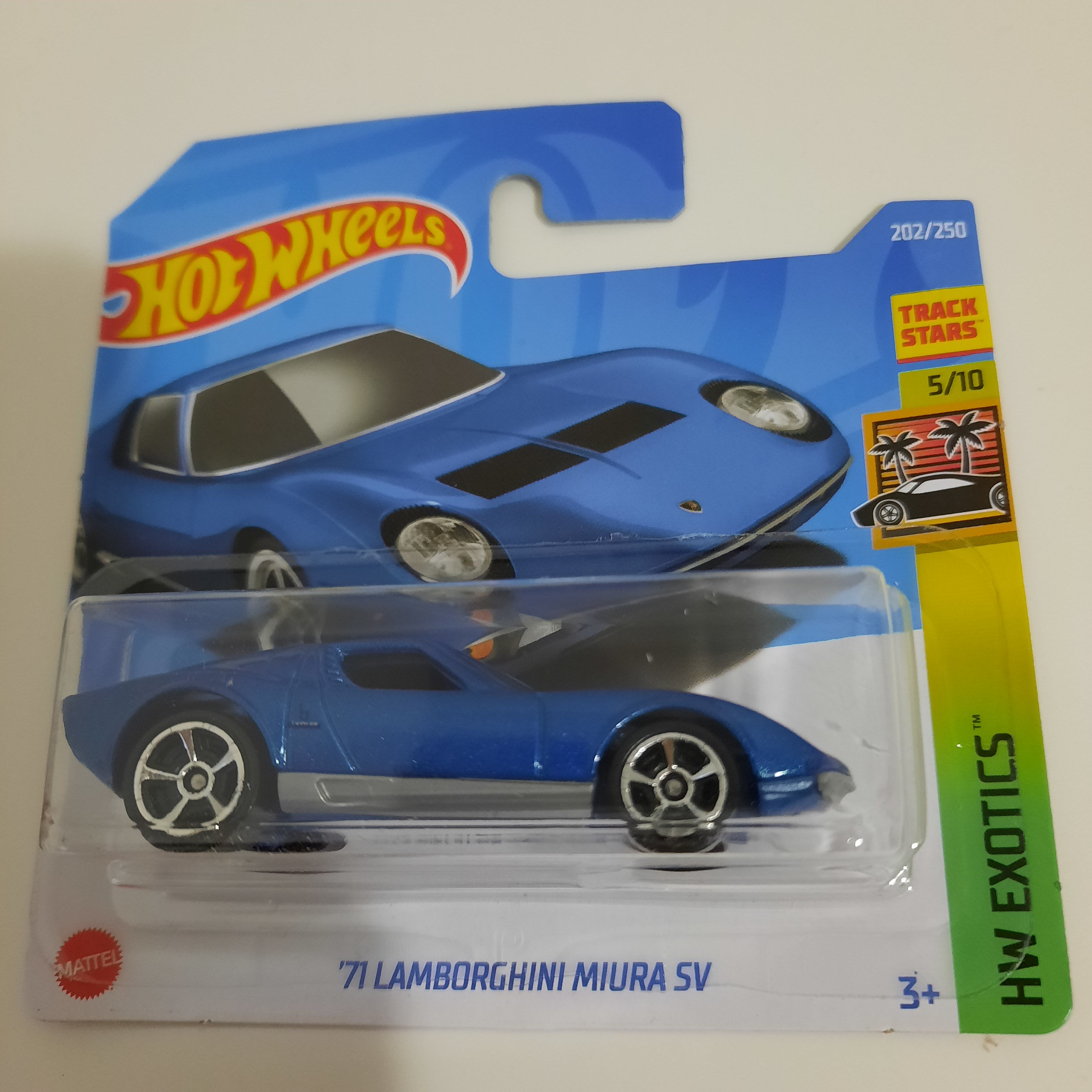 202/250 '71 Lamborghini Miura SV HW Exotics 5/10 Hot Wheels 2022