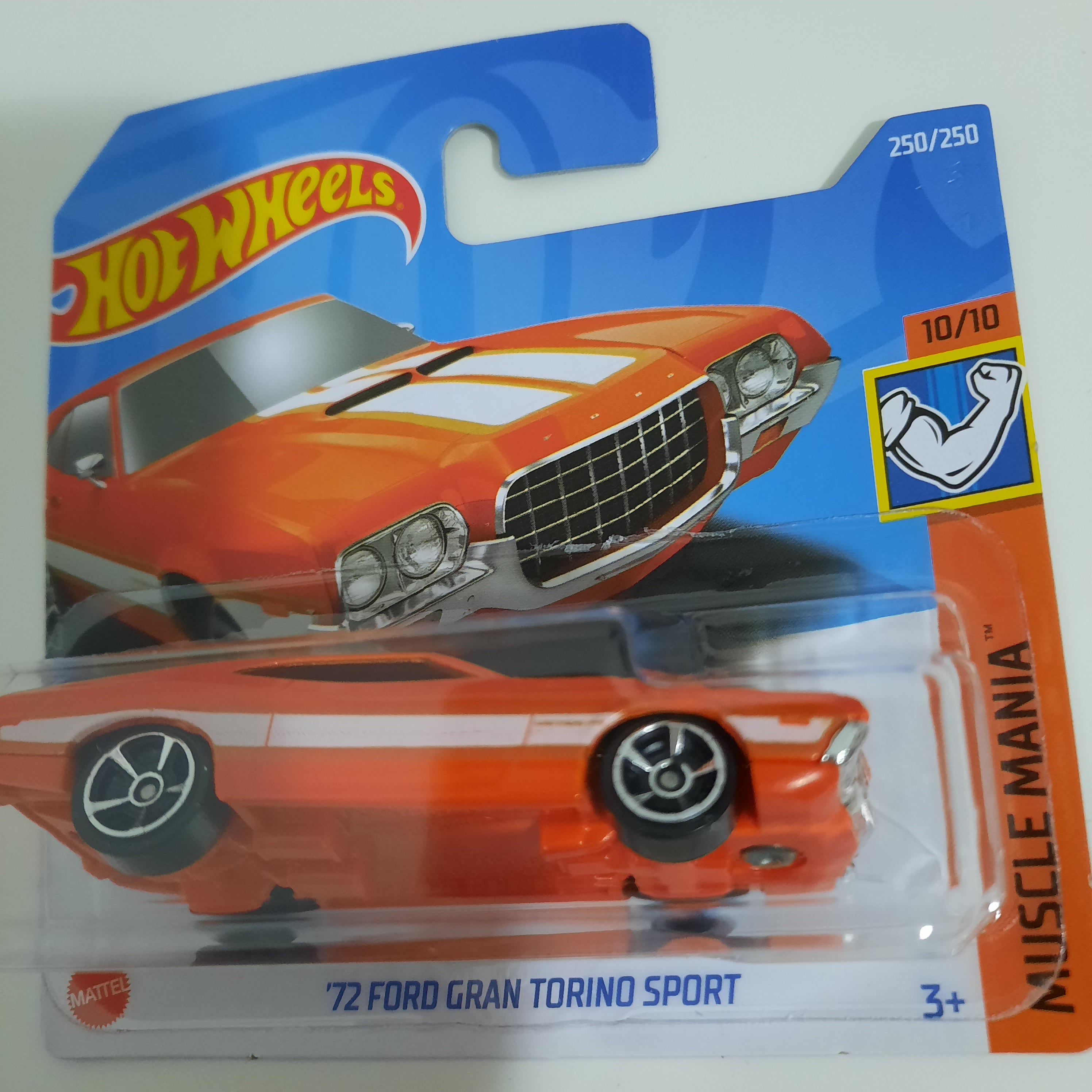 250/250 '72 Ford Gran Torino Sport HW Muscle Mania 10/10 Hot Wheels 2022