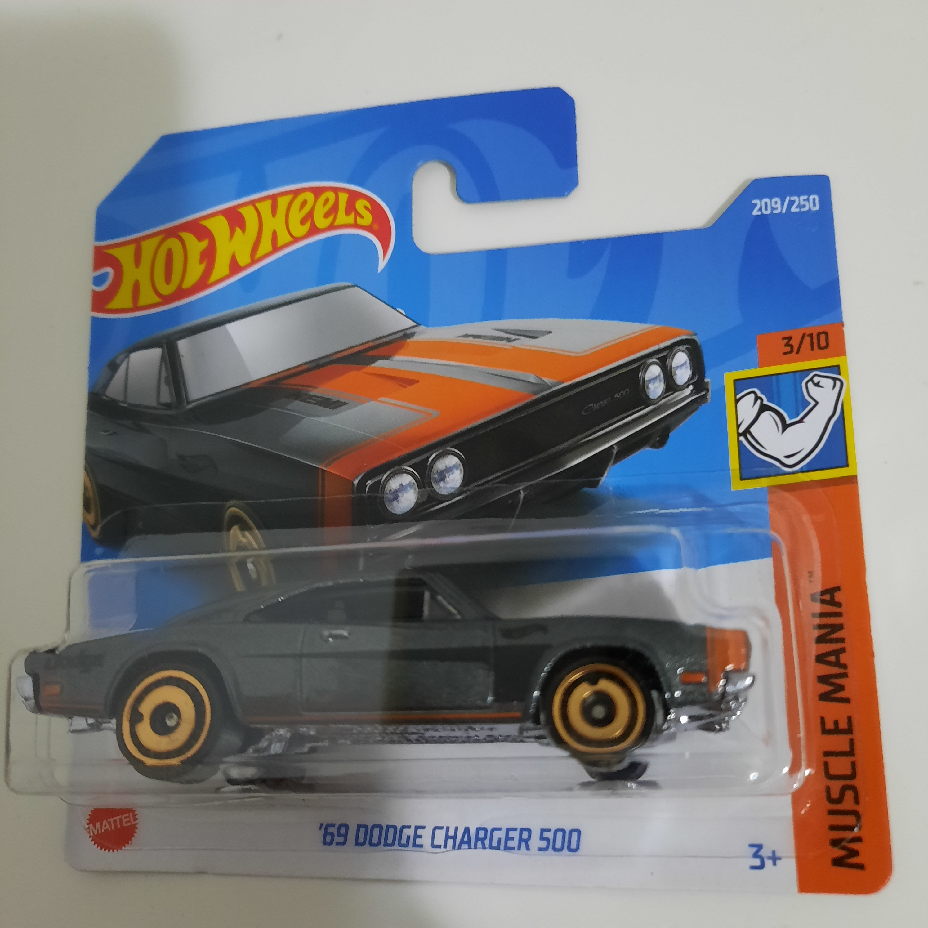 209/250 '69 Dodge Charger 500 HW Muscle Mania 3/10 Hot Wheels 2022