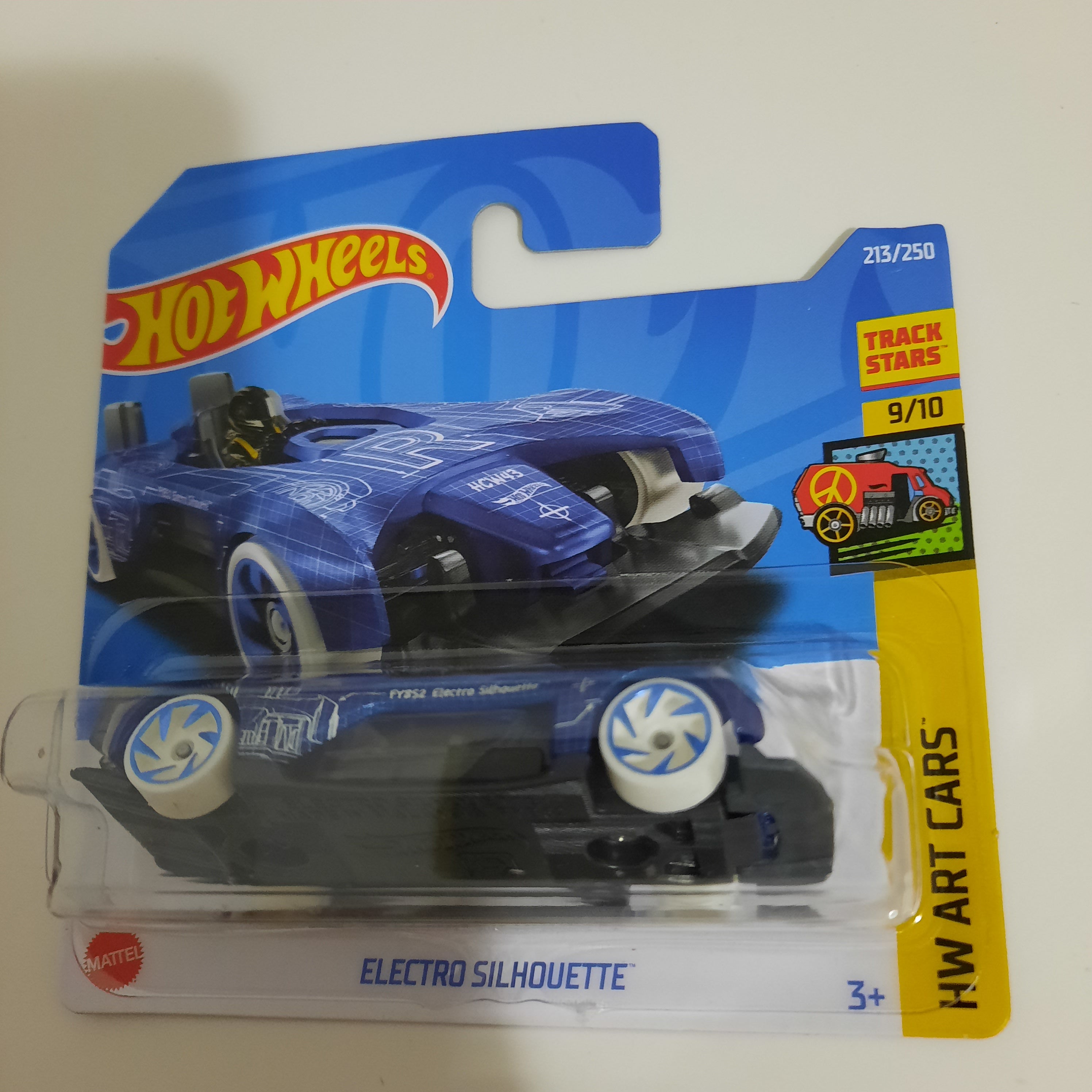 213/250 Electro Silhouette HW Art Cars 9/10 Hot Wheels 2022