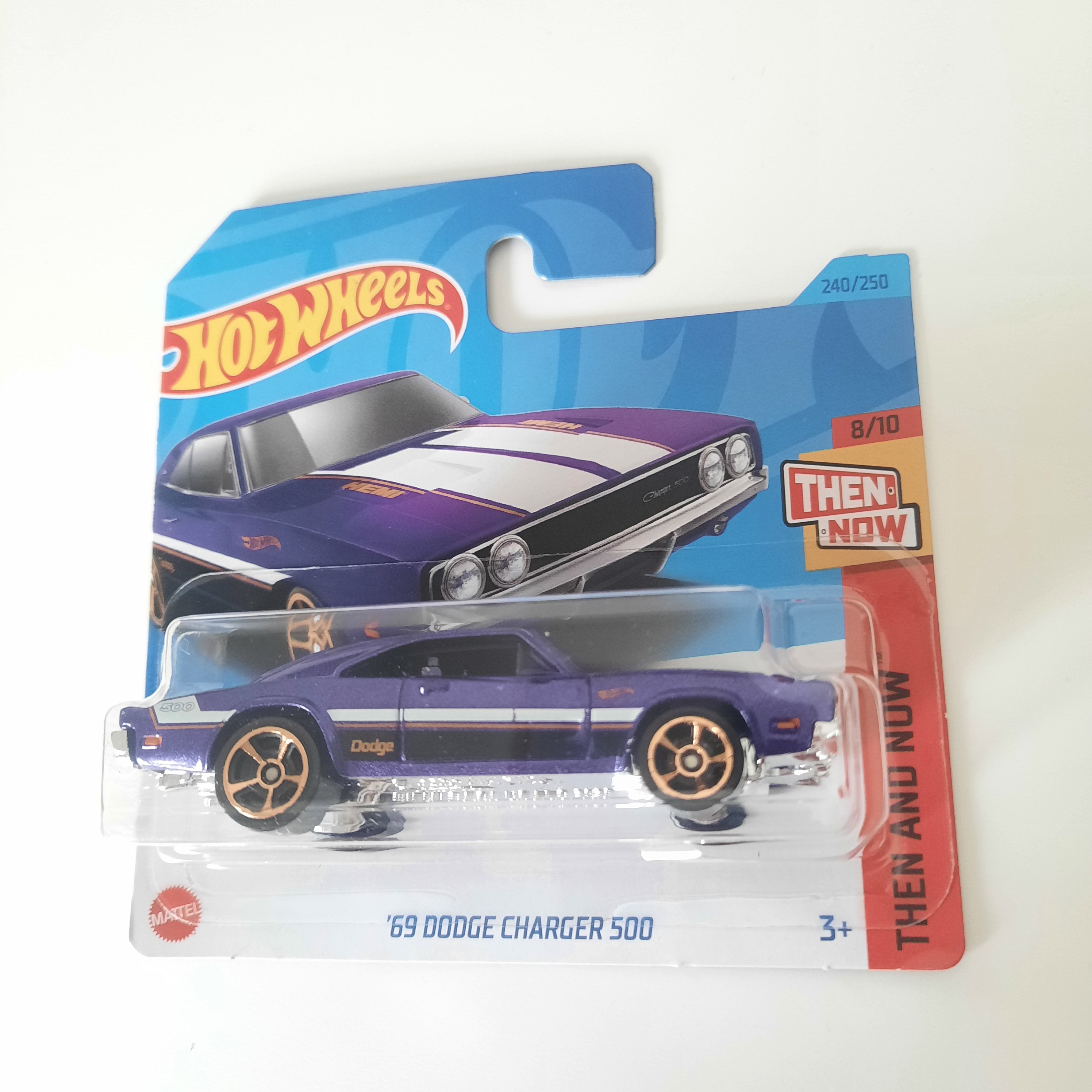 240/250 69 Dodge Charger 500 HW Then and Now 8/10 Hot Wheels 2023