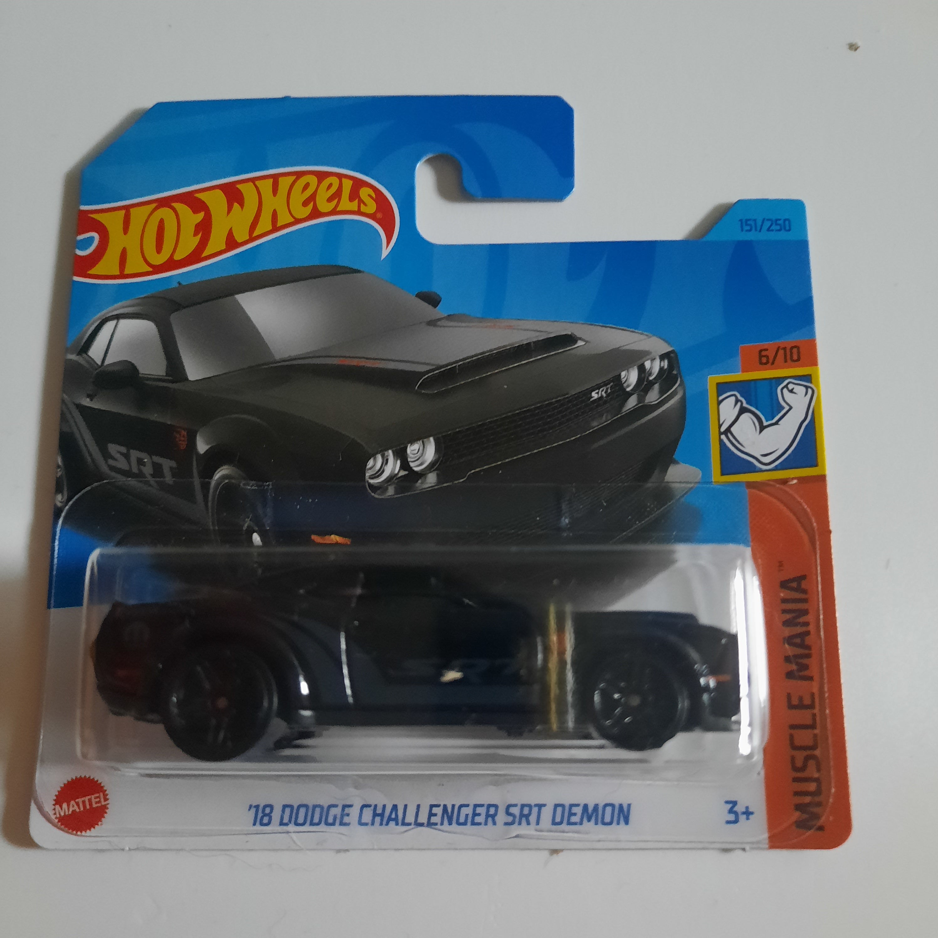 151/250 '18 Dodge Challenger SRT Demon HW Muscle Mania 6/10 Hot Wheels 2023