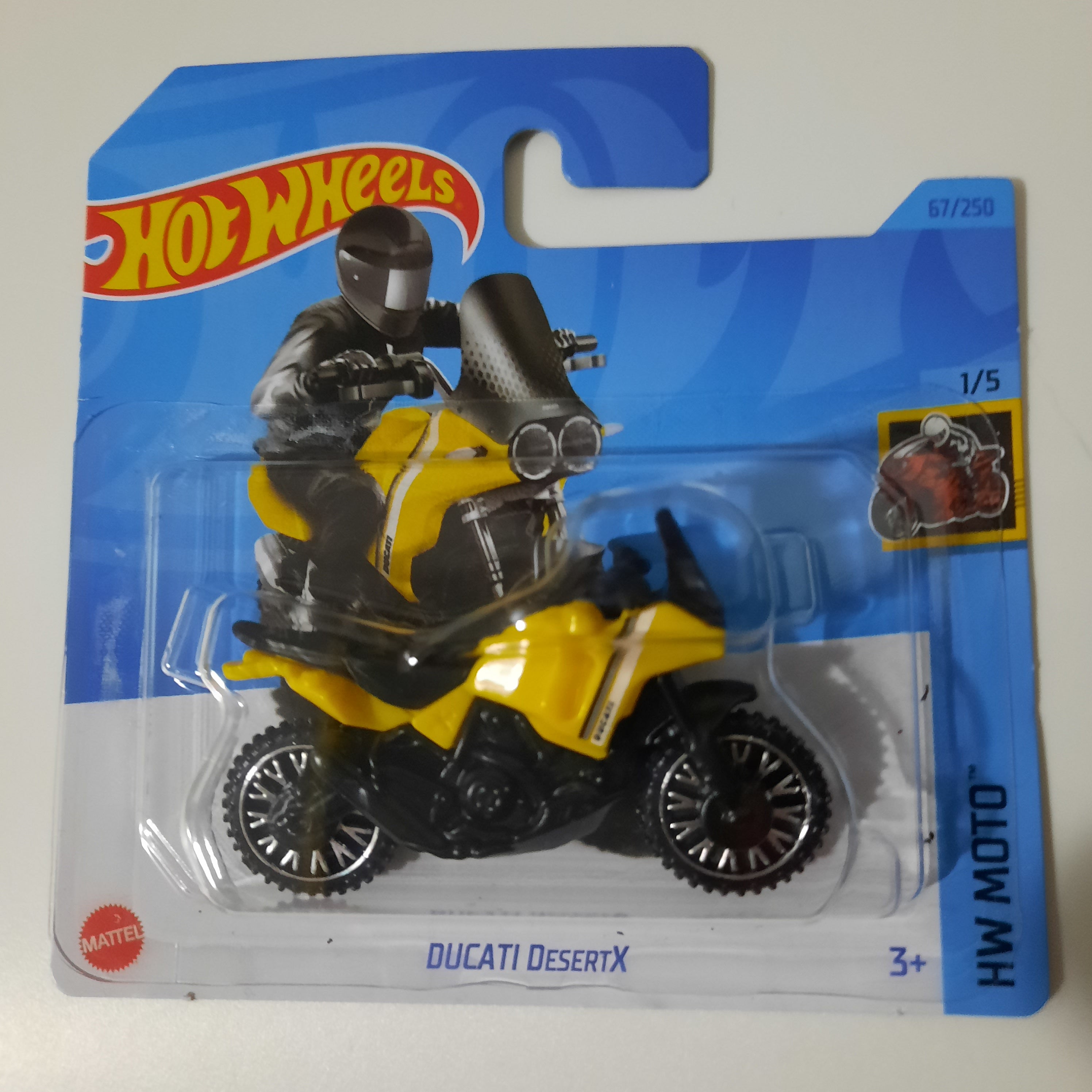 67/250 Ducati Desert X (Col.2) HW Moto 1/5 Hot Wheels 2023