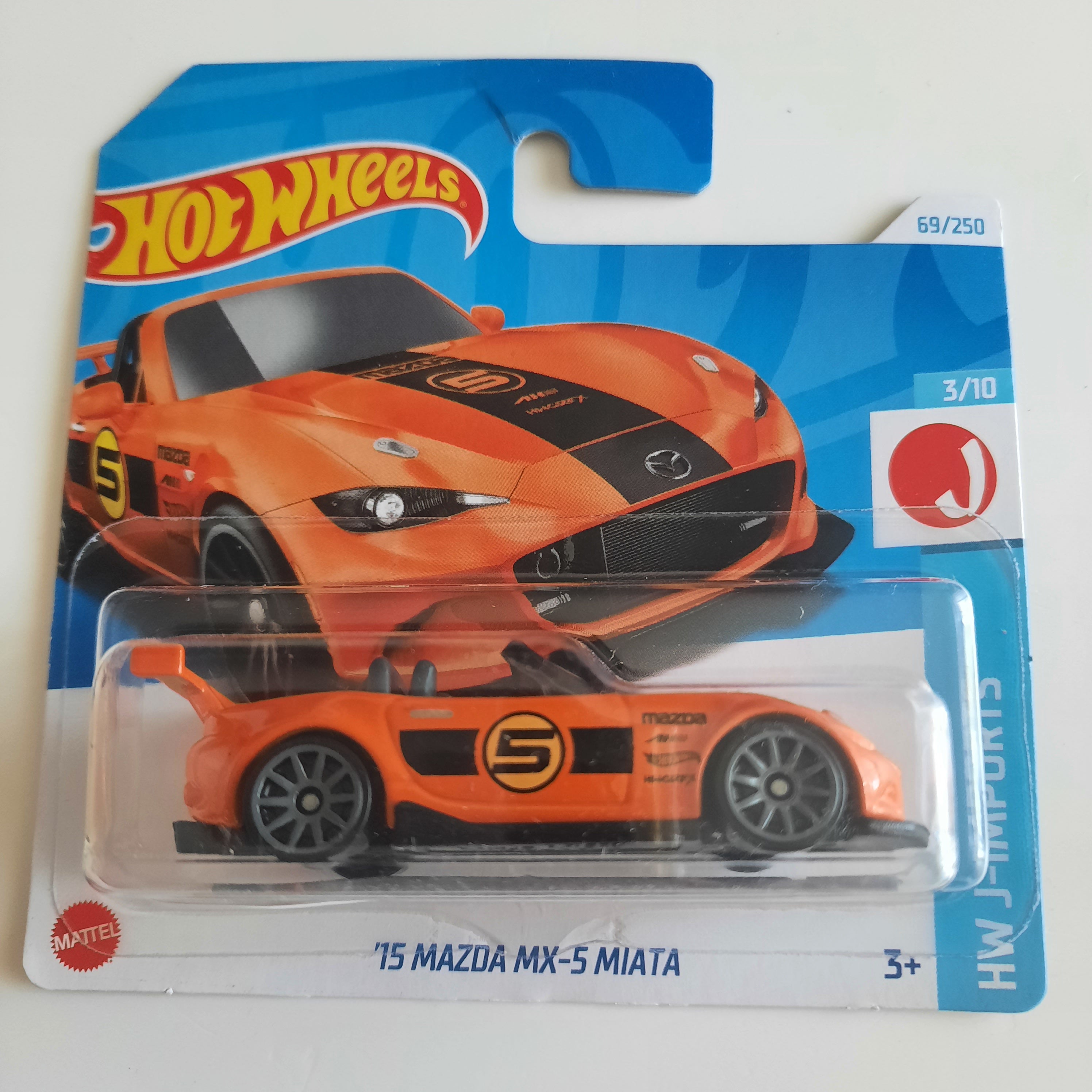 69/250 15 Mazda MX-5 Miata HW J-Imports 3/10 Hot Wheels 2024
