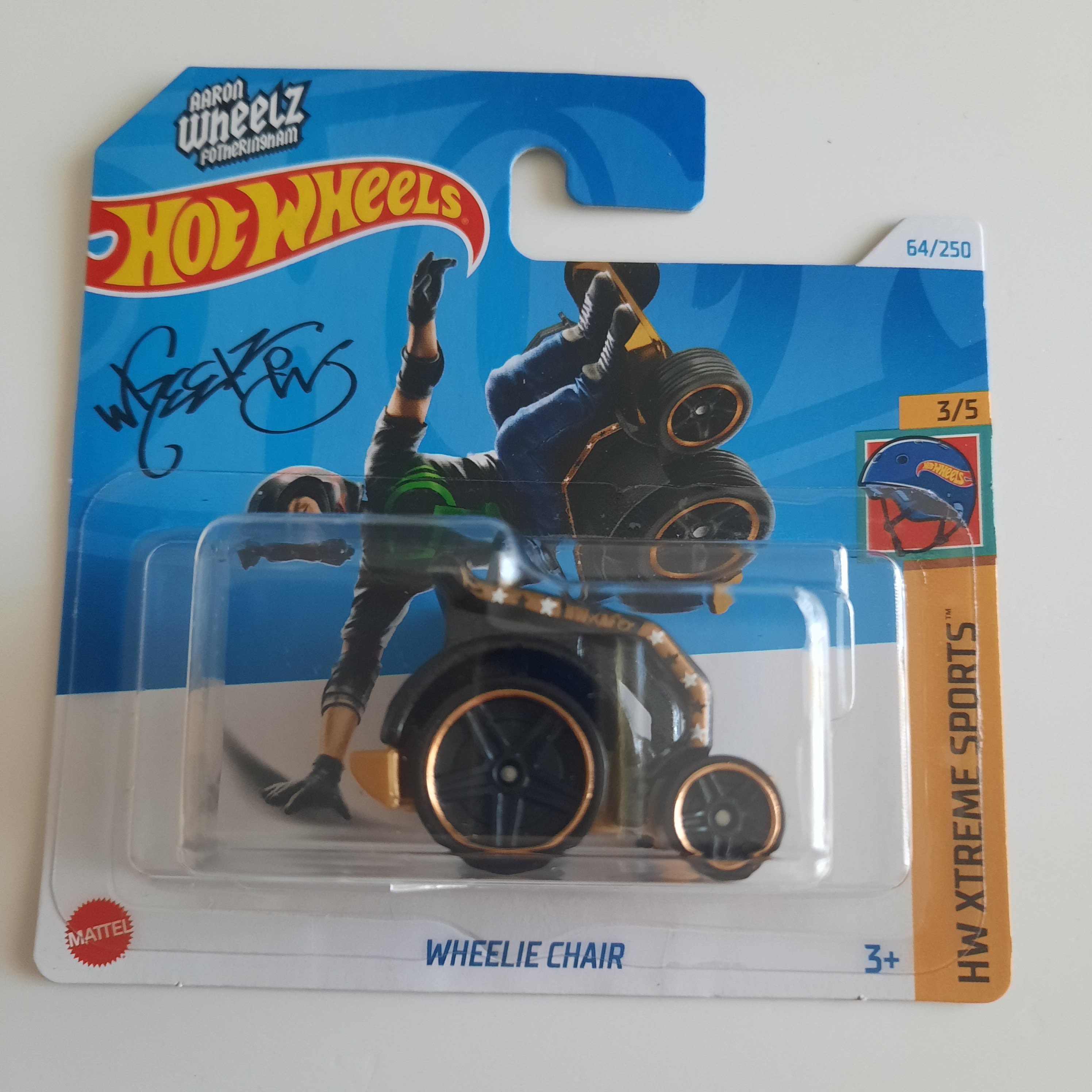 64/250 Wheelie Chair HW Xtreme Sports 3/5 Hot Wheels 2024