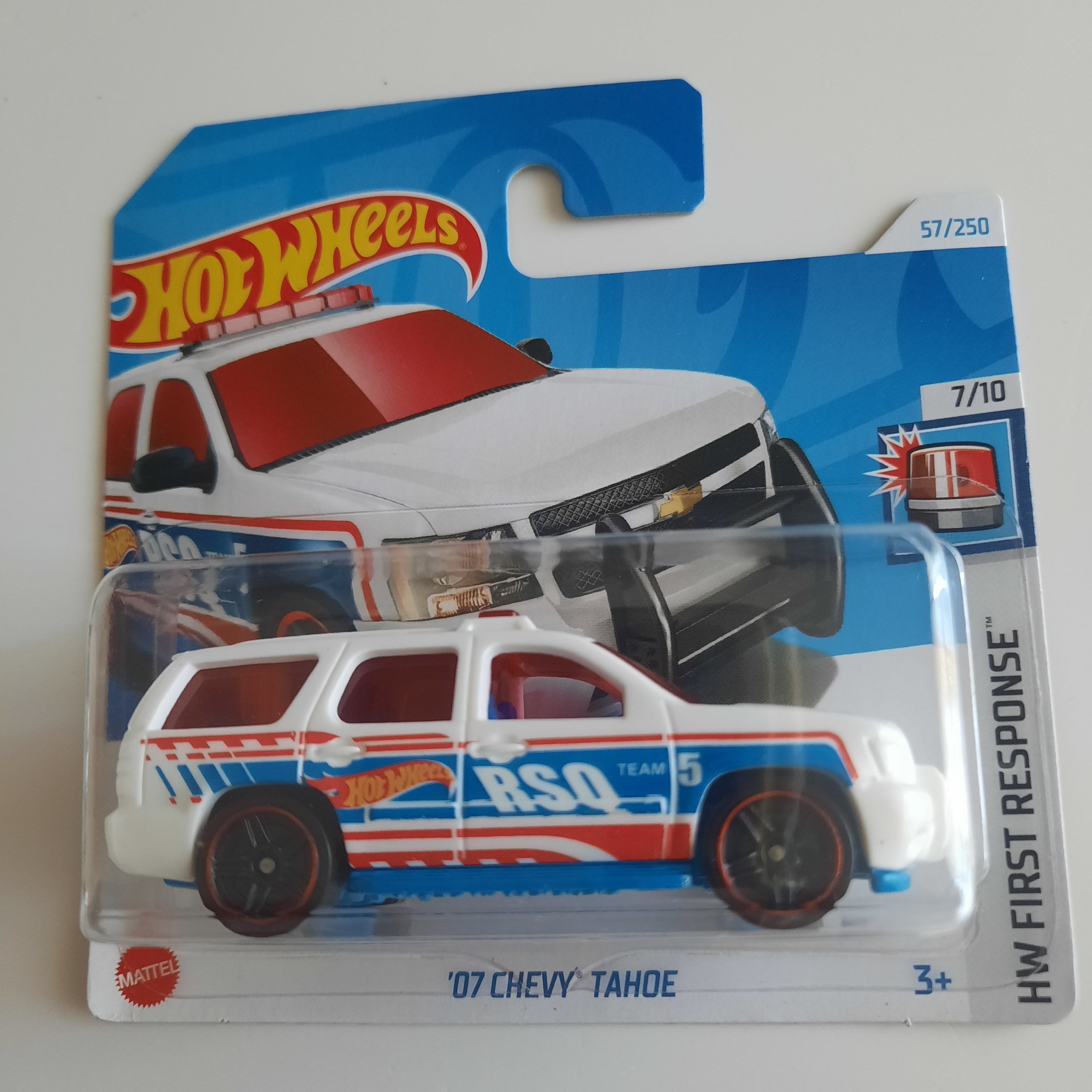 57/250 '07 Chevy Tahoe HW First Response 7/10 Hot Wheels 2024