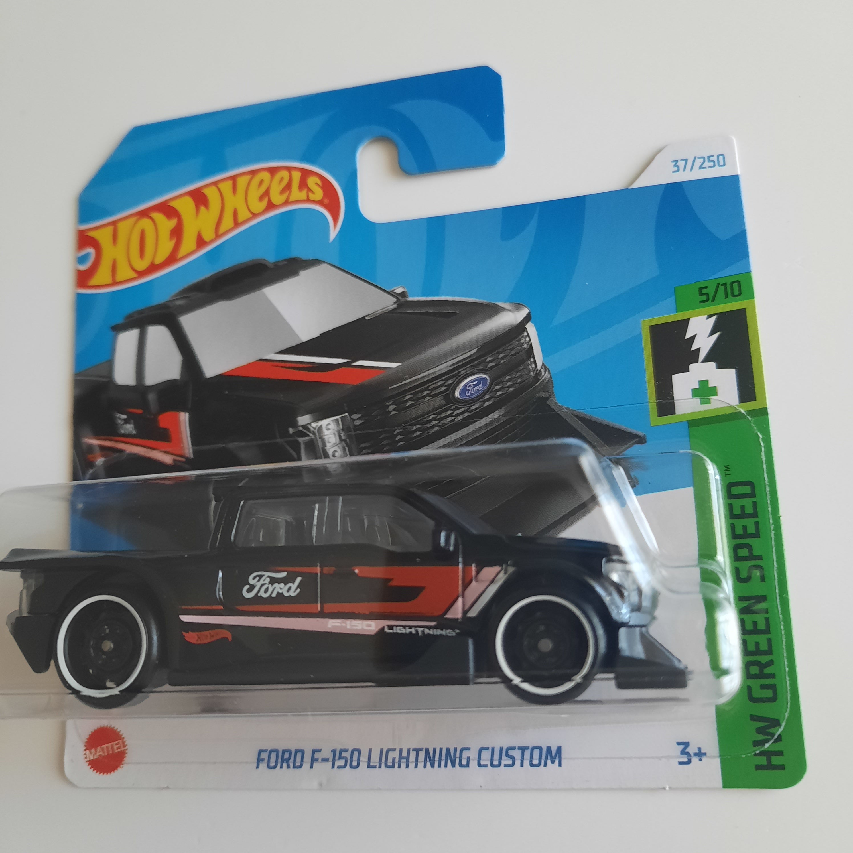 37/250 Ford F-150 Lightning Custom HW Green Speed 5/10 Hot Wheels 2024