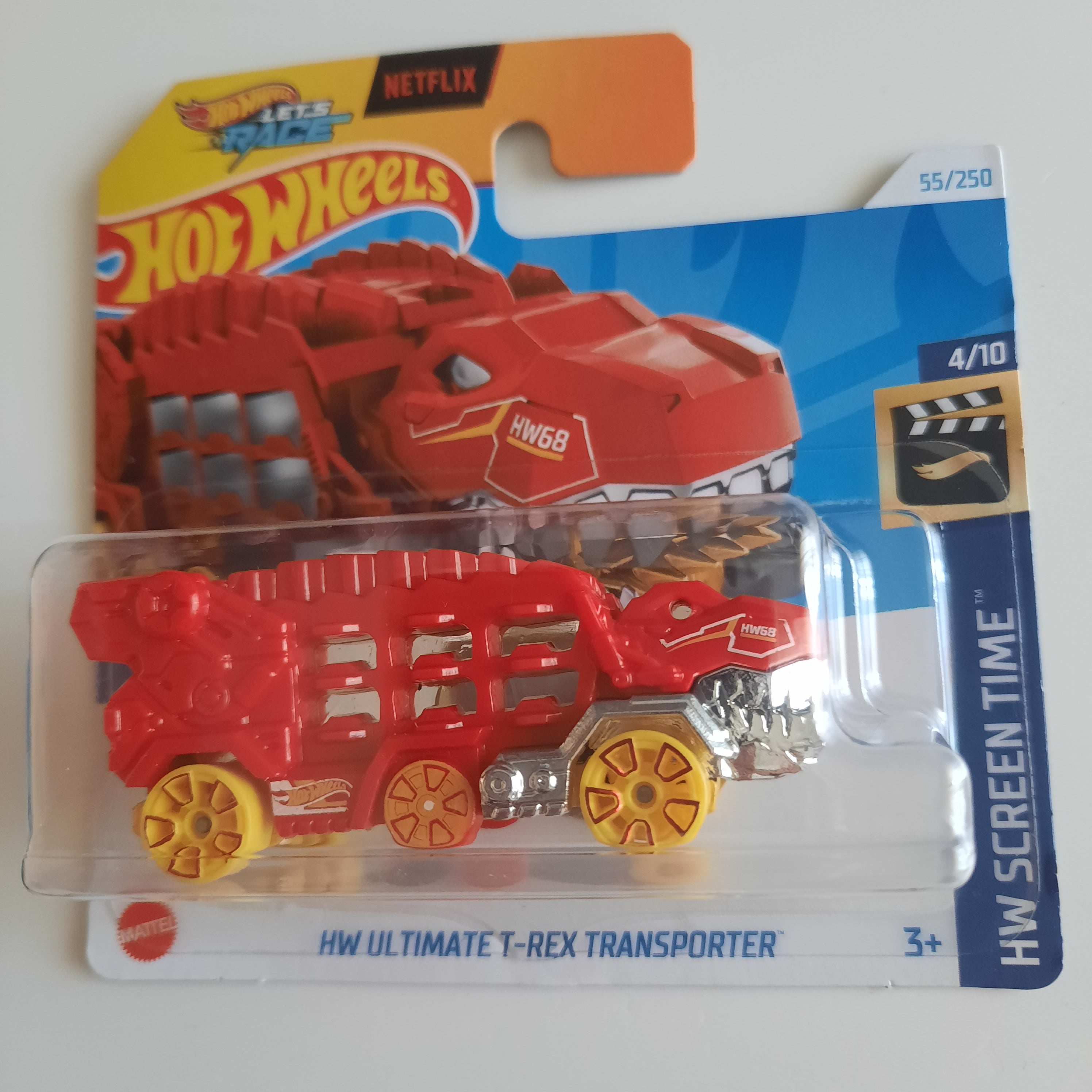 55/250 HW Ultimate T-Rex Transporter HW Screen Time 4/10 Hot Wheels 2024