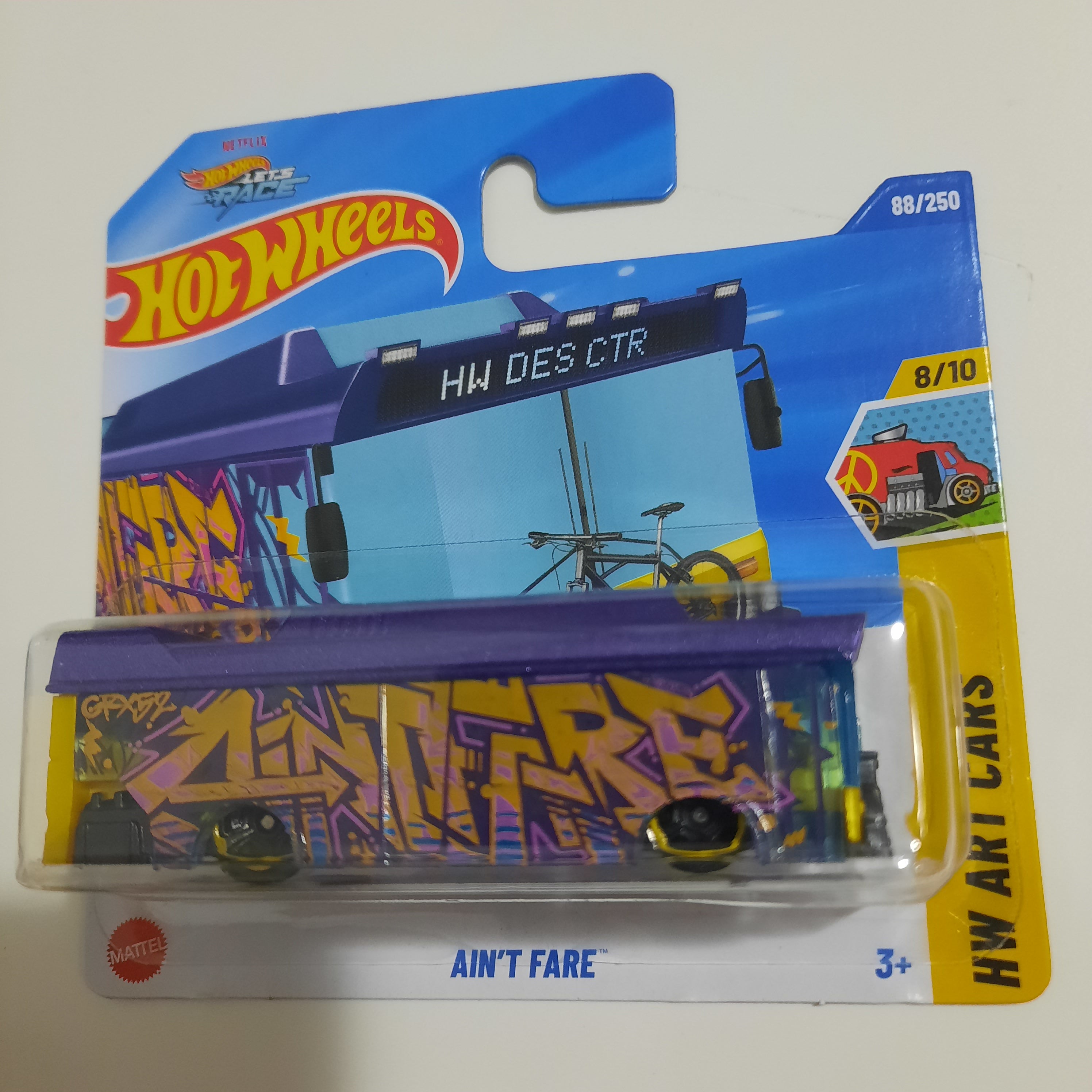 88/250 Ain't Fare HW Art Cars 8/10 Hot Wheels 2025