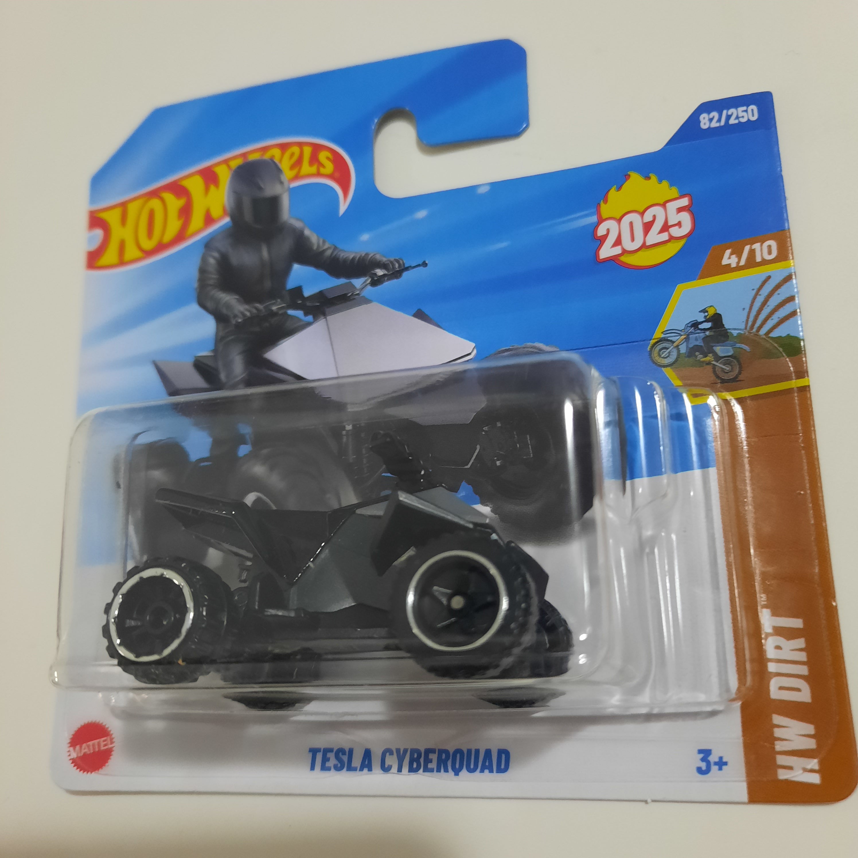82/250 Tesla Cyberquad HW Dirt 4/10 Hot Wheels 2025