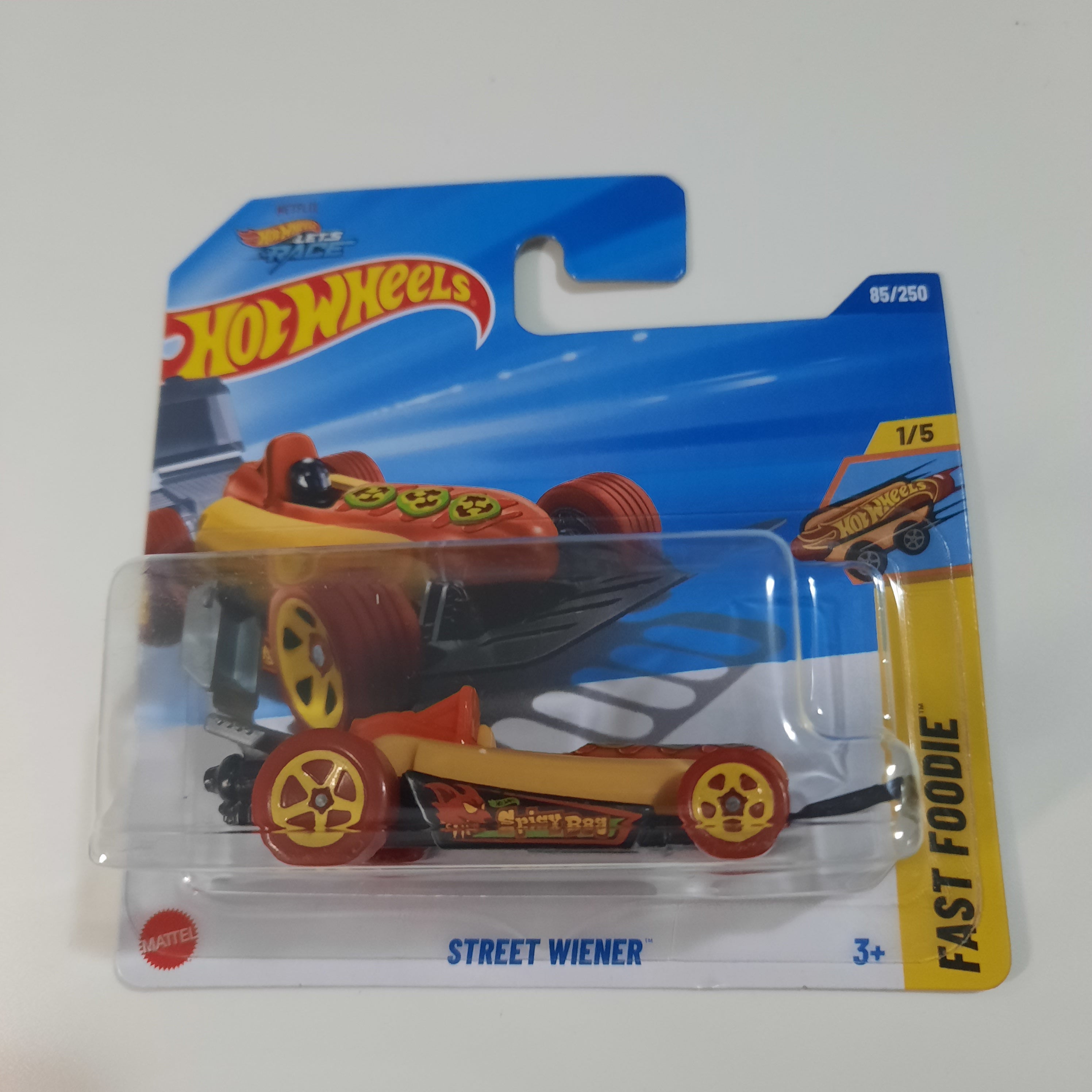 85/250 Street Wiener HW Fast Foodie 1/5 Hot Wheels 2025