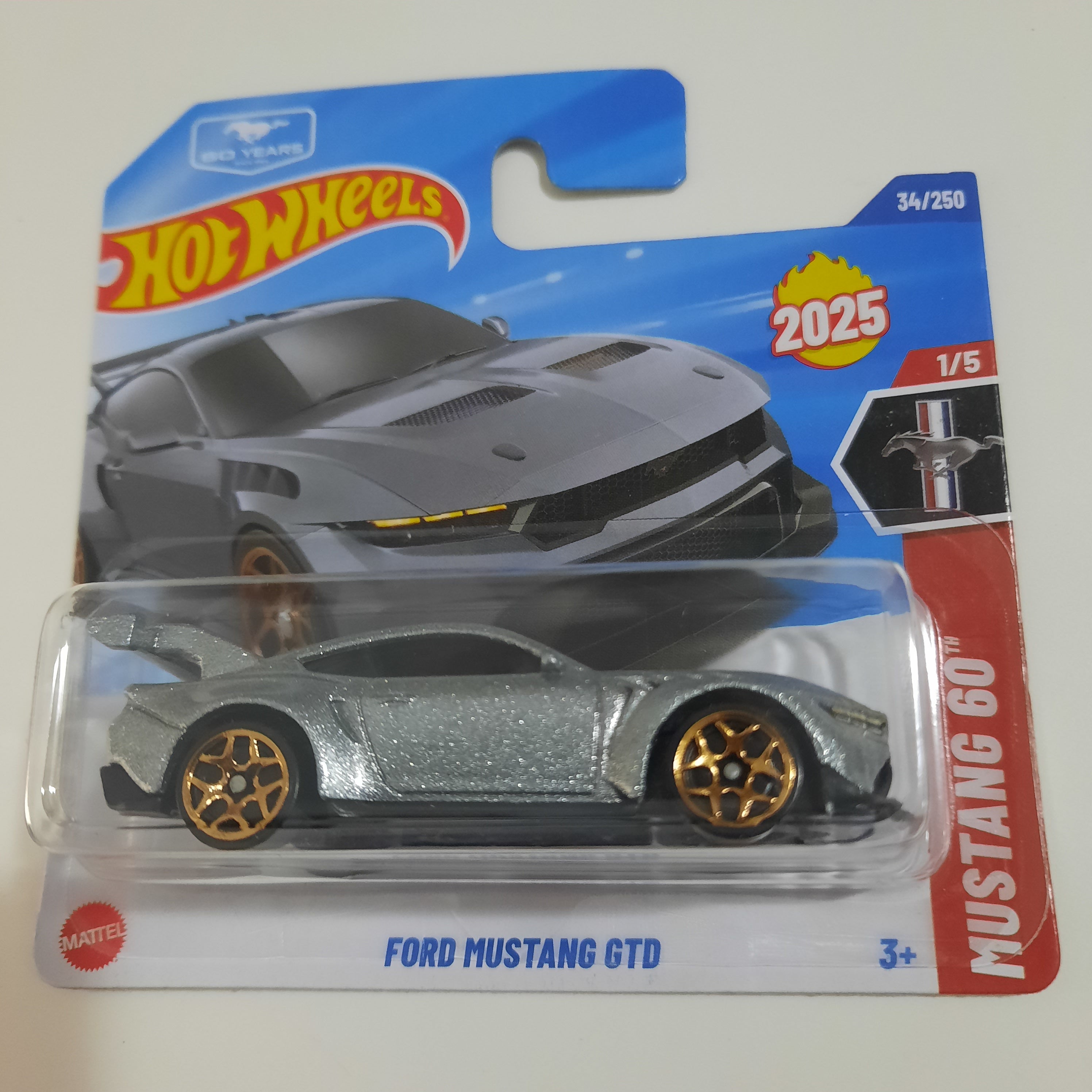 34/250 Ford Mustang GTD HW Mustang 60 1/5 Hot Wheels 2025