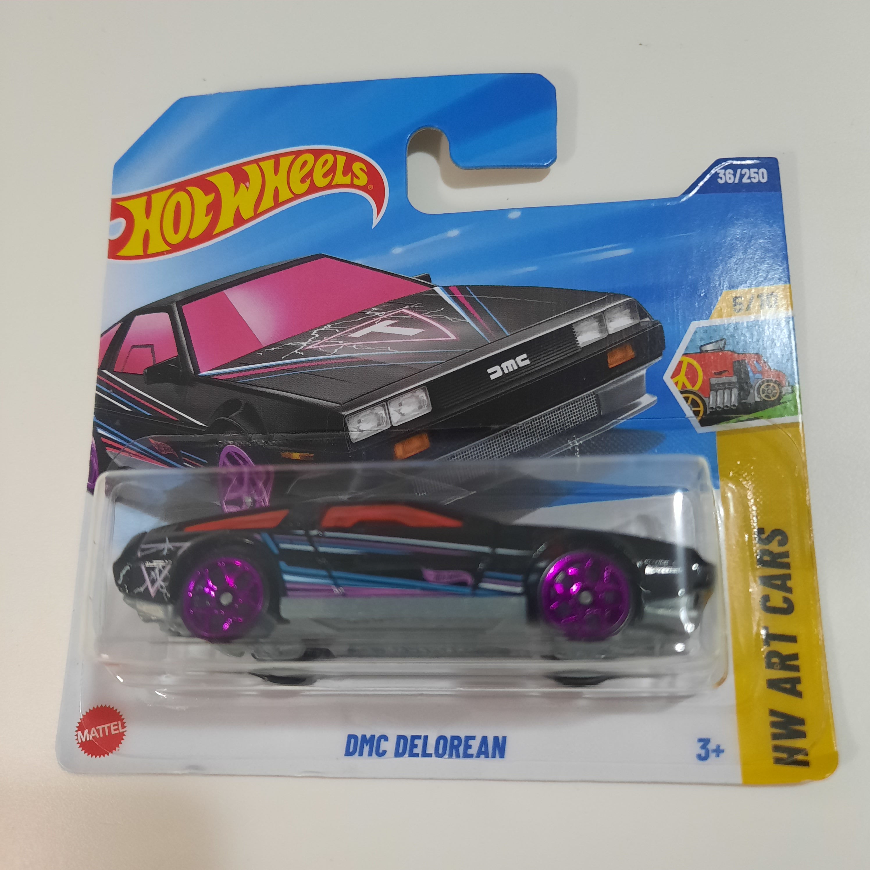 36/250 DMC Delorean HW Art Cars 5/10 Hot Wheels 2025