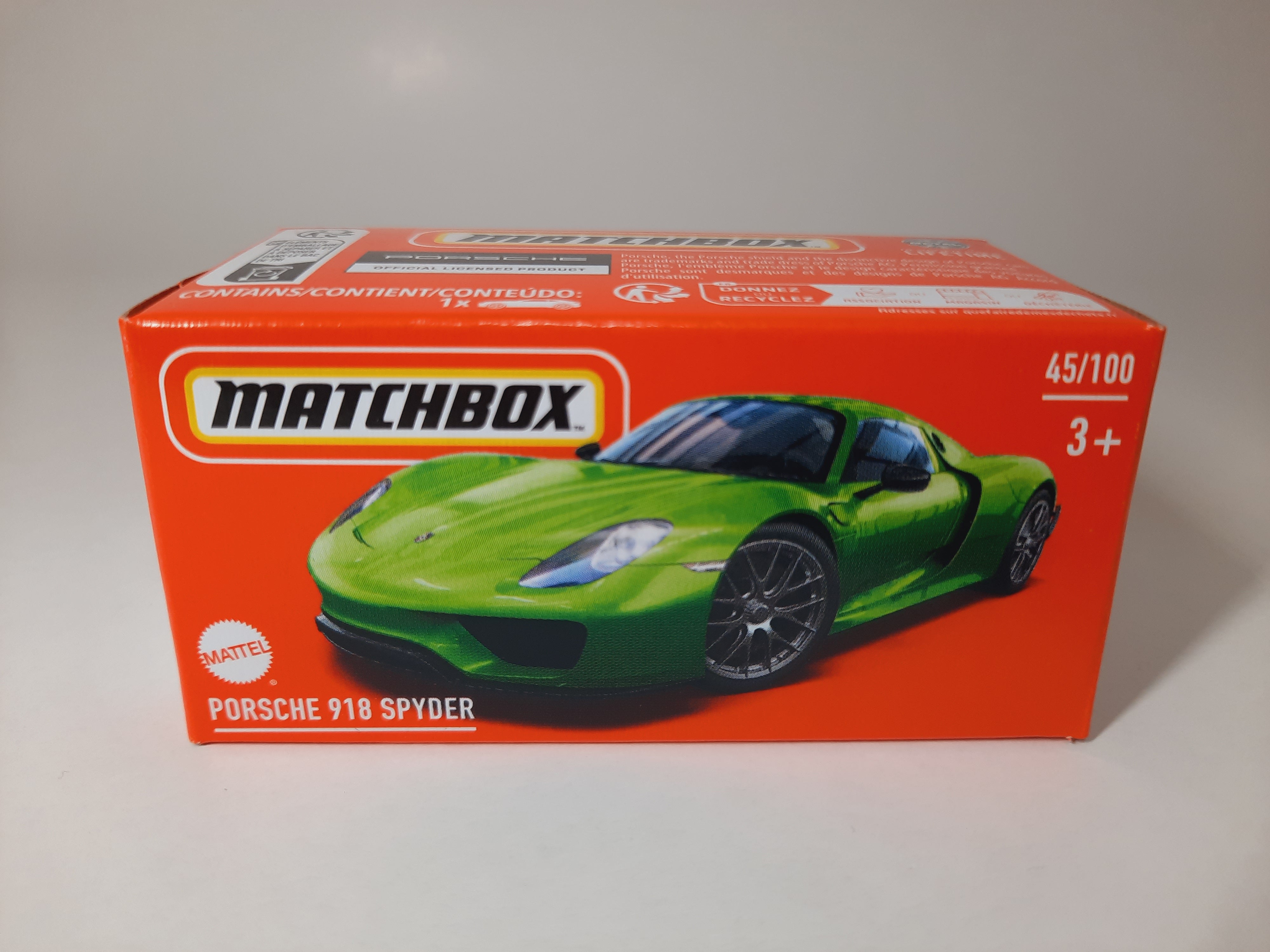 Porsche 918 Spyder 45/100 Matchbox 2024