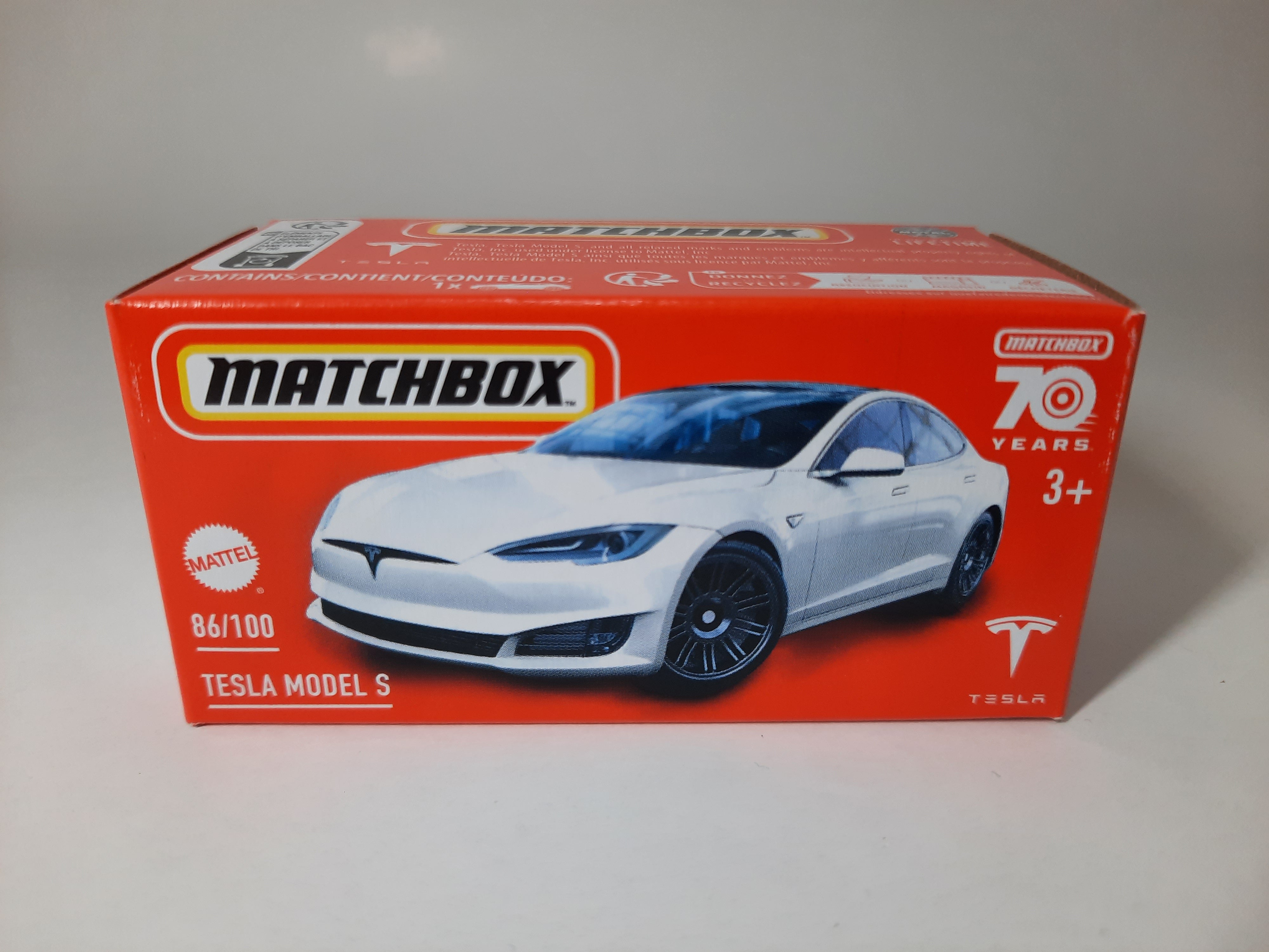 Tesla Model S 86/100 Matchbox 2024