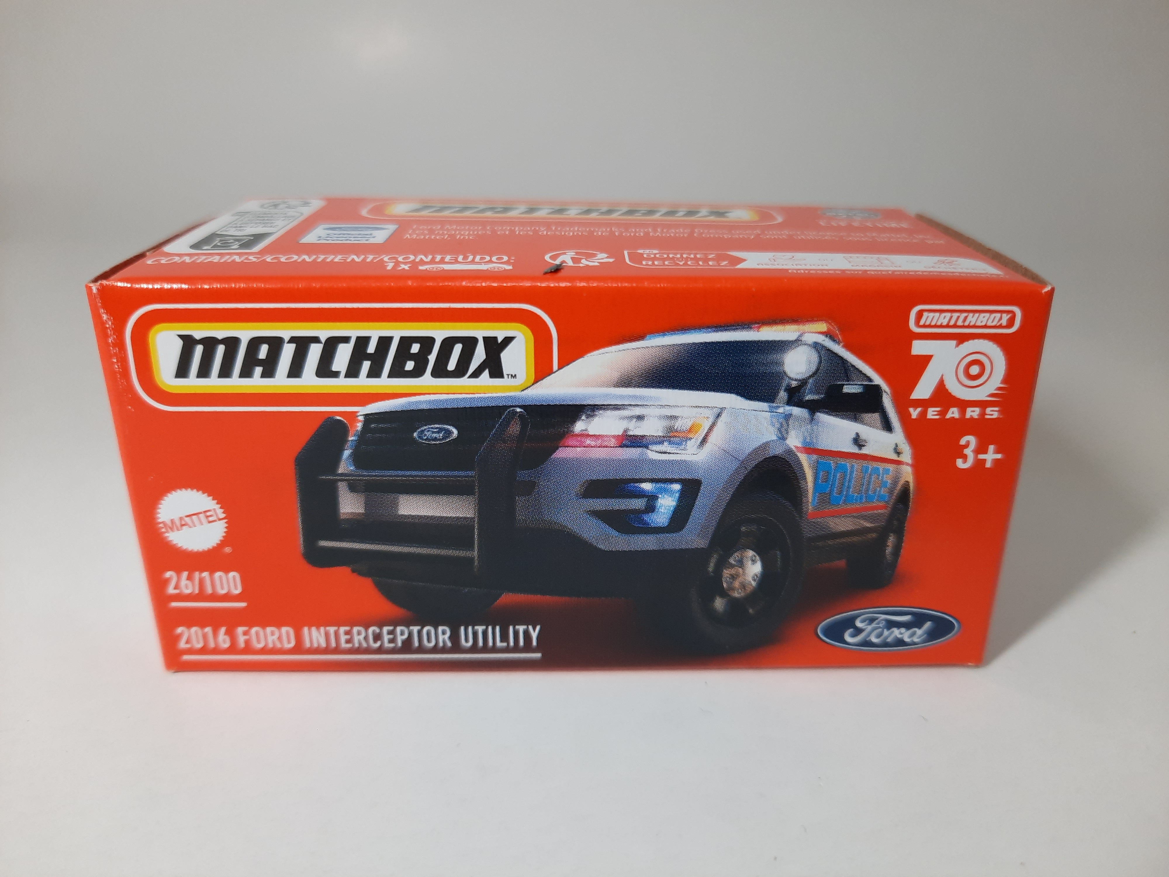 2016 Ford Interceptor Utility 26/100 Matchbox 2024