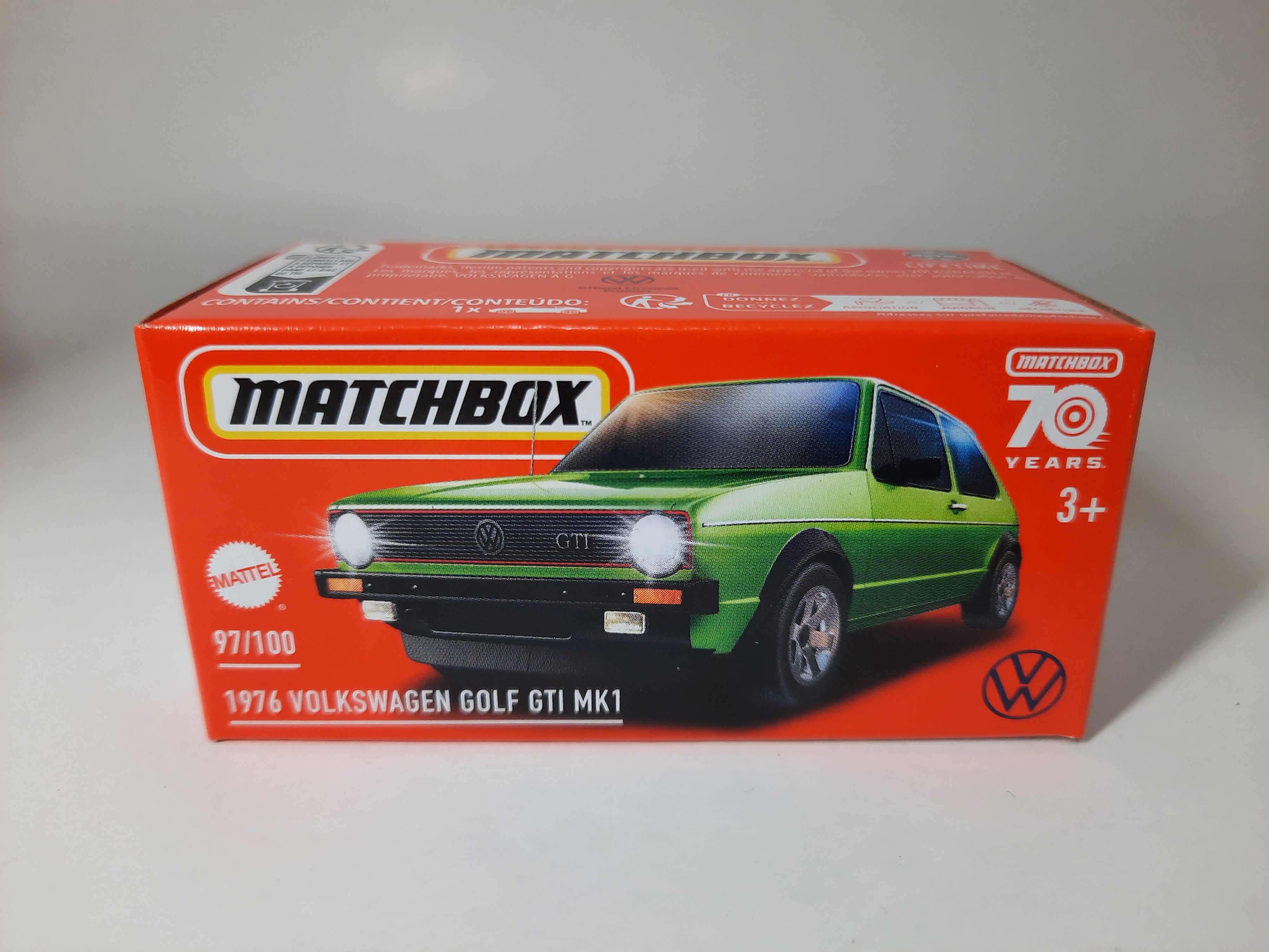 1976 Volkswagen Golf GTI MK1 97/100 Matchbox 2024