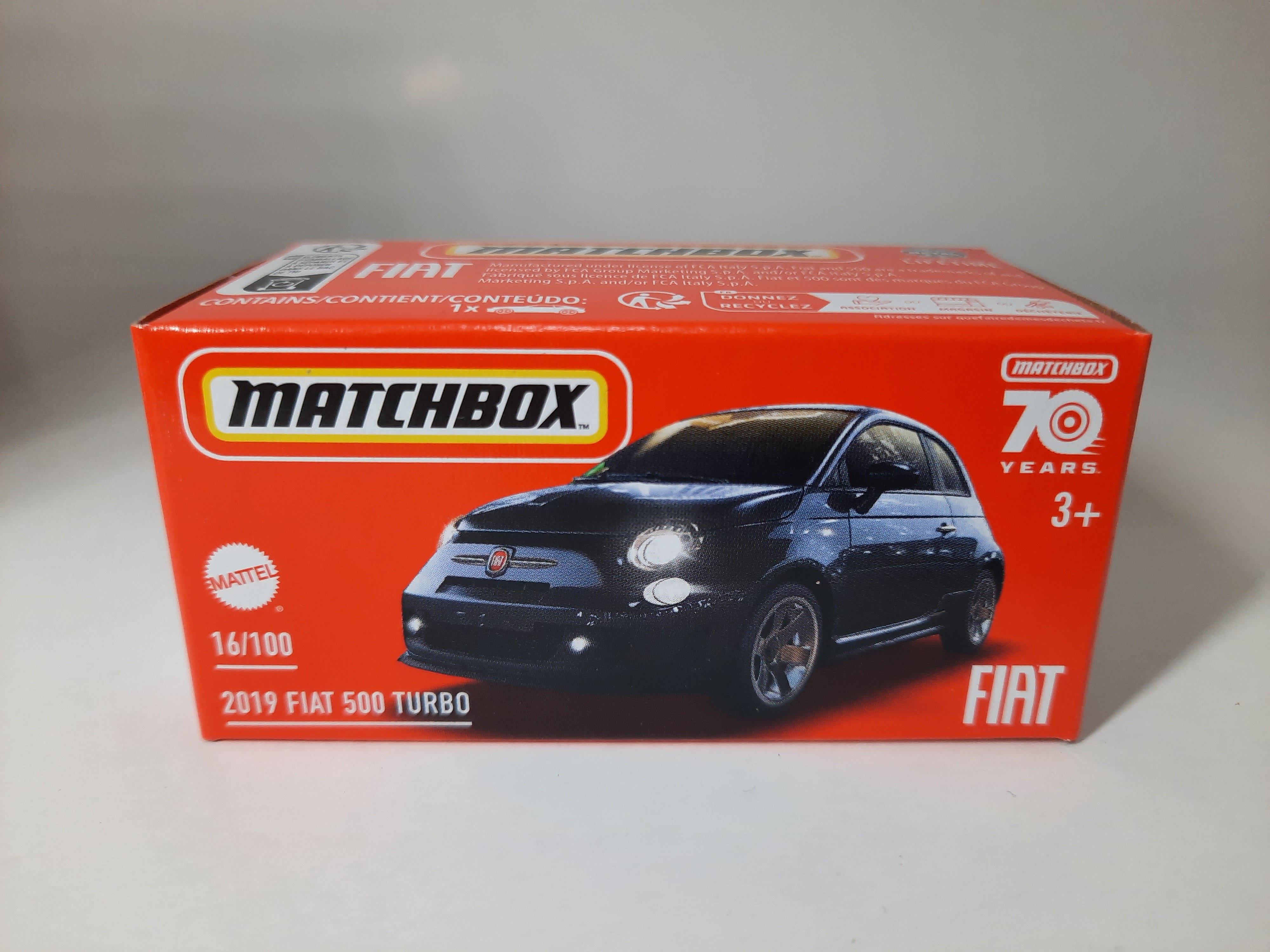 2019 Fiat 500 Turbo 16/100 Matchbox 2024