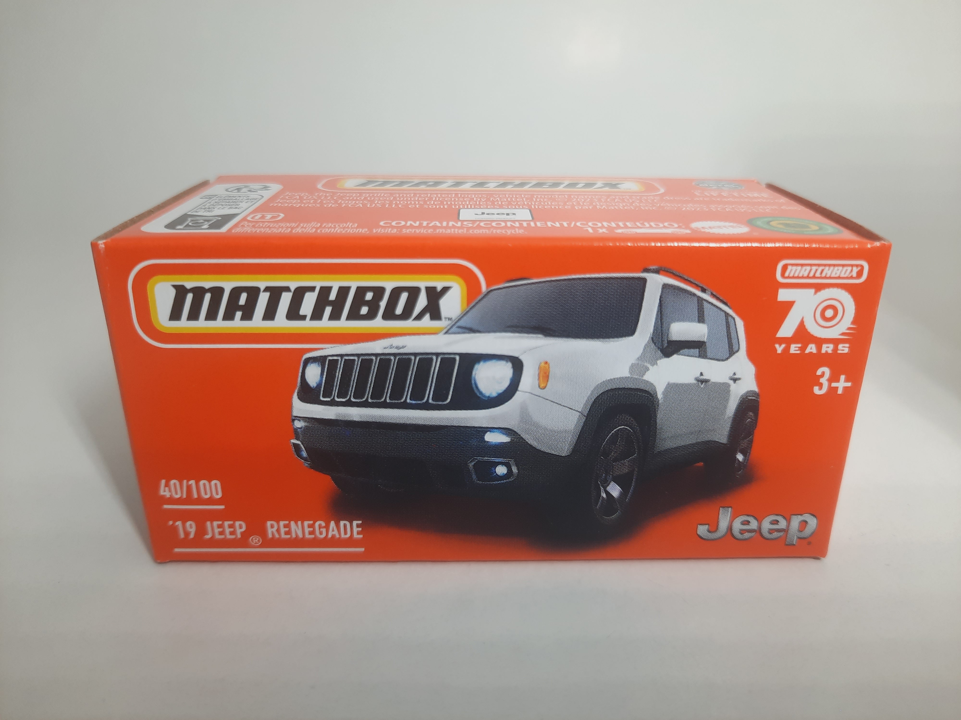'19 Jeep Renegade 40/100 Matchbox 2024