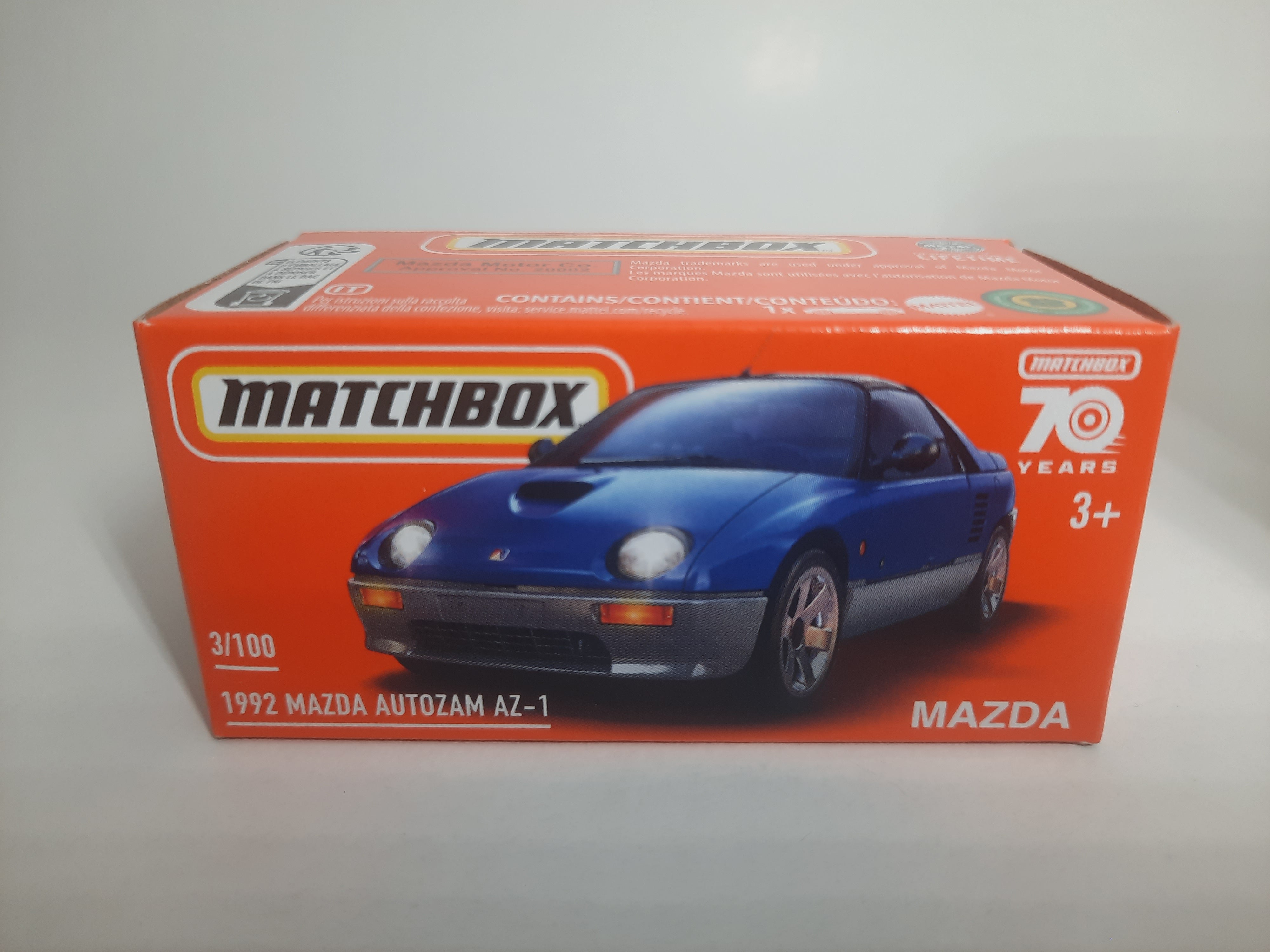 1992 Mazda Autozam AZ-1 3/100 Matchbox 2024