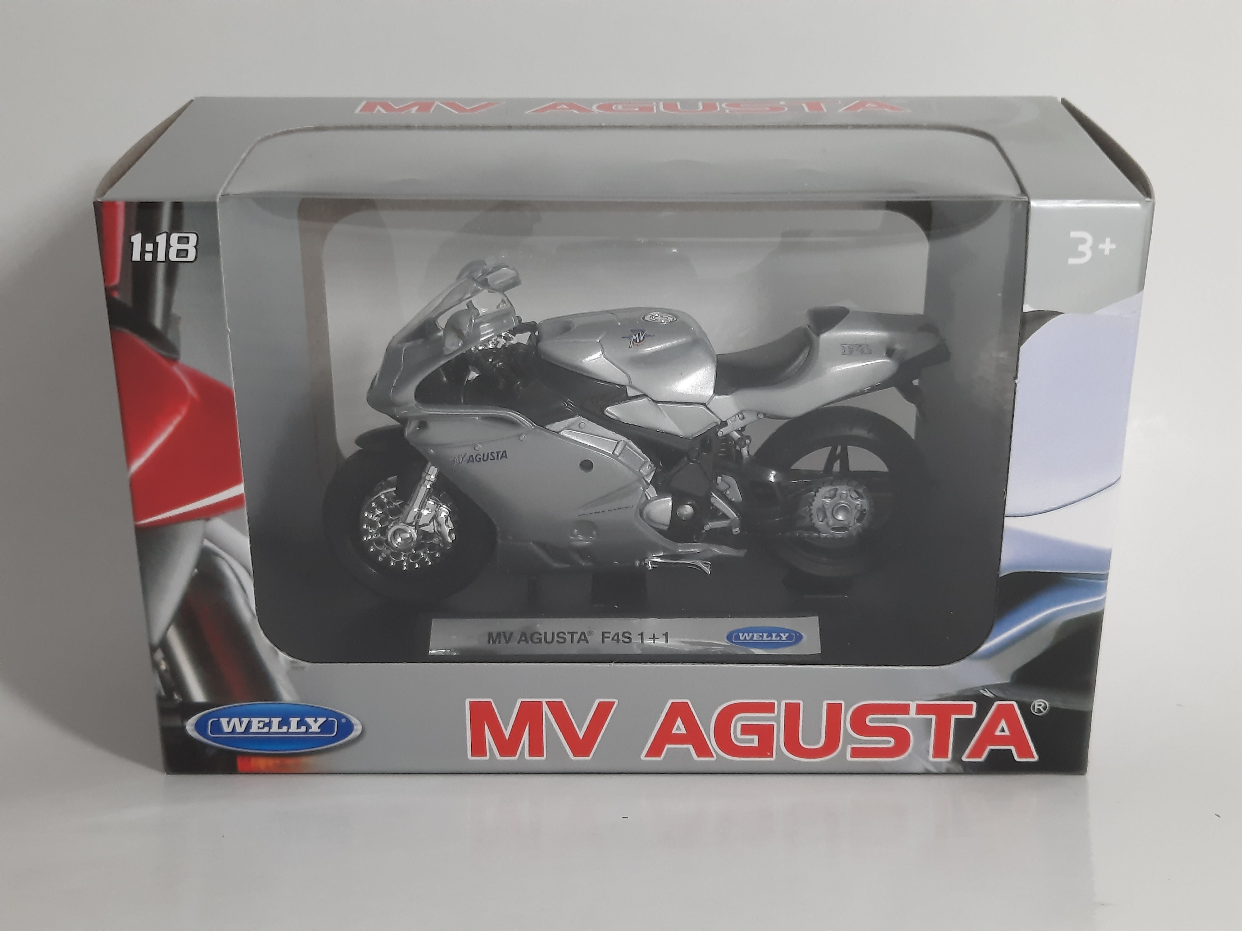 Modellino Moto Scala 1:18 MV Agusta F4S 1+1 Welly