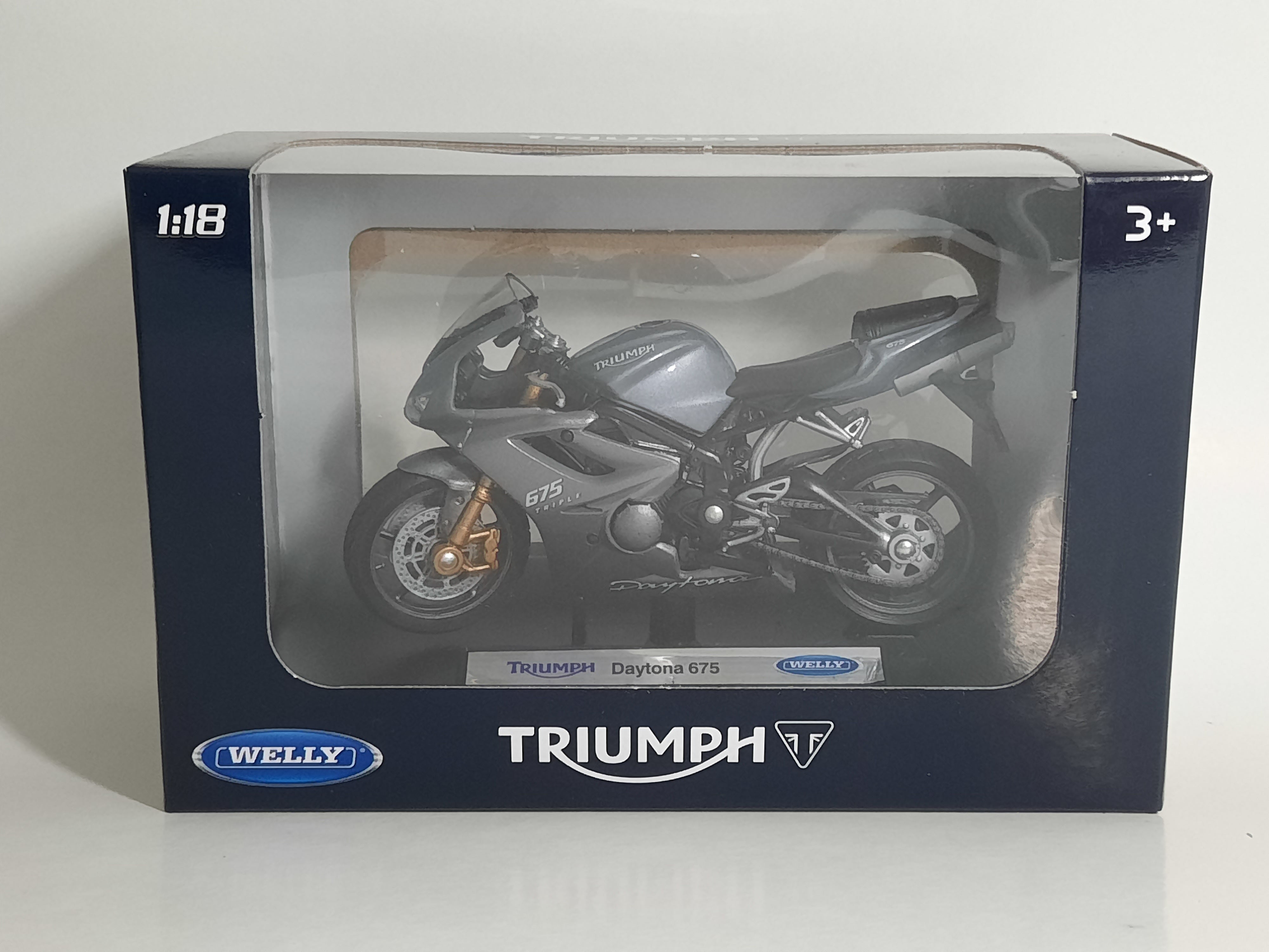 Modellino Moto Scala 1:18 Triumph Daytona 675 Welly