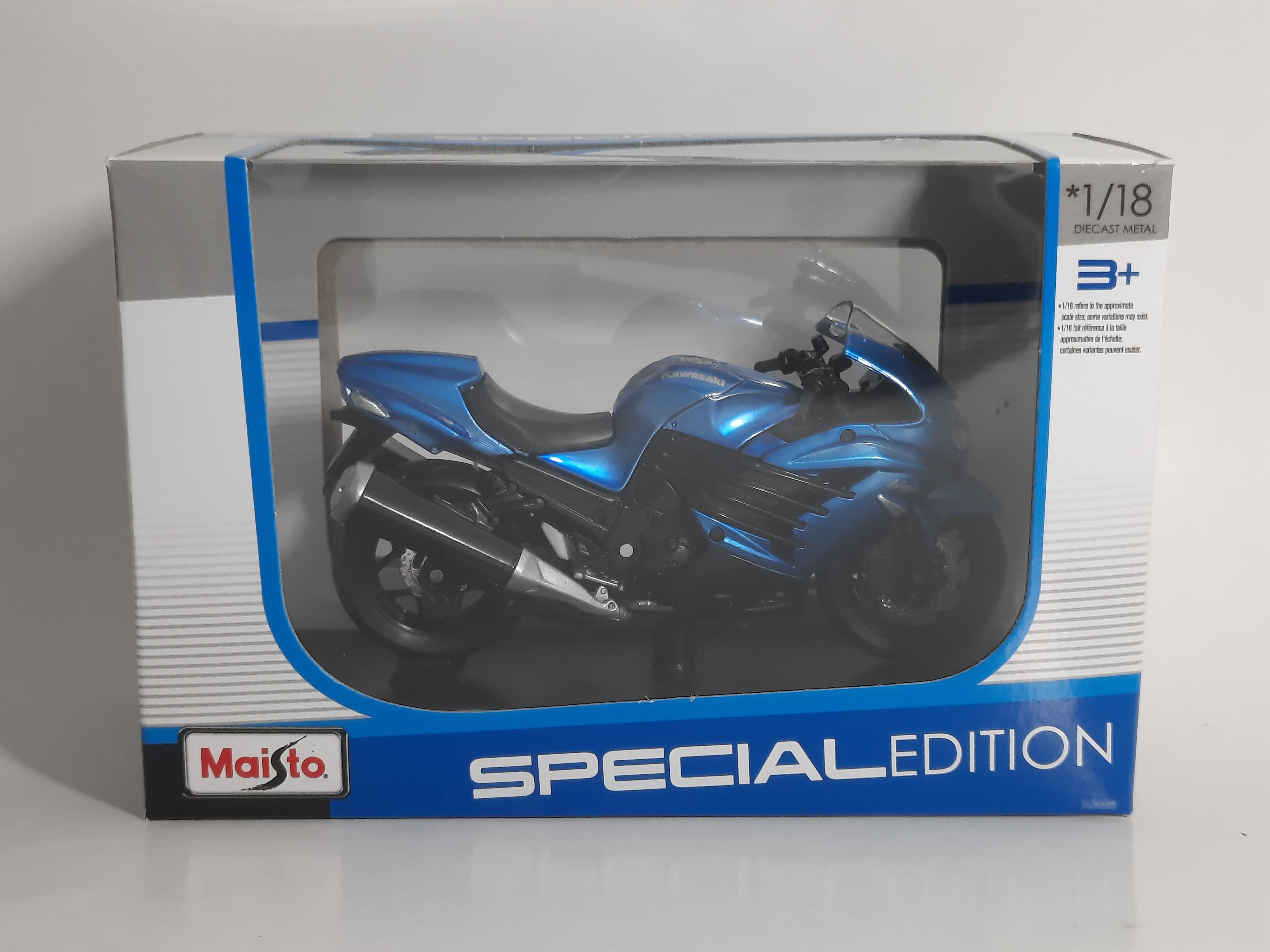 Modellino Moto Scala 1:18 Kawasaki Ninja ZX-14R Maisto