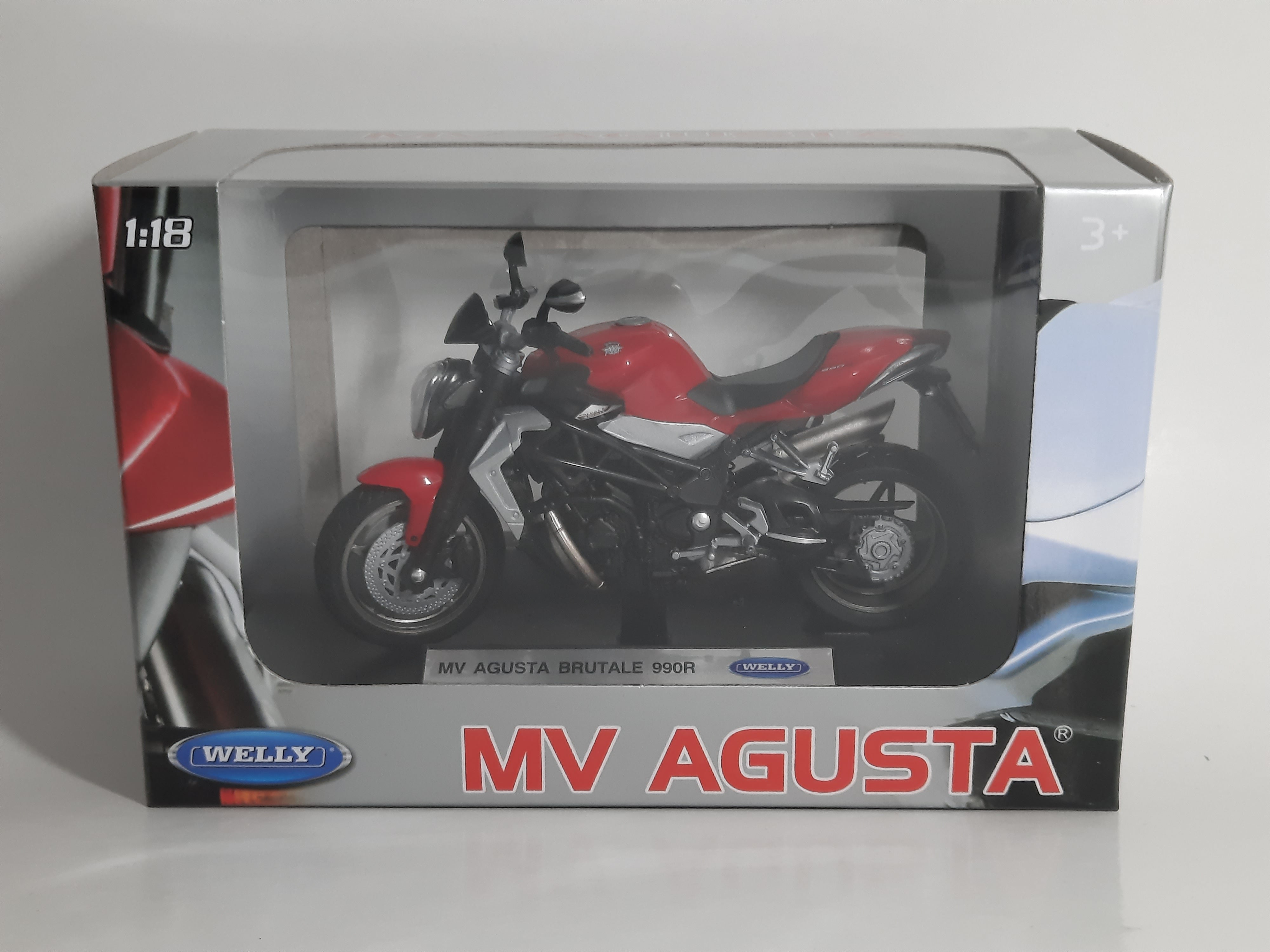 Modellino Moto Scala 1:18 MV Agusta Brutale 990 R Welly