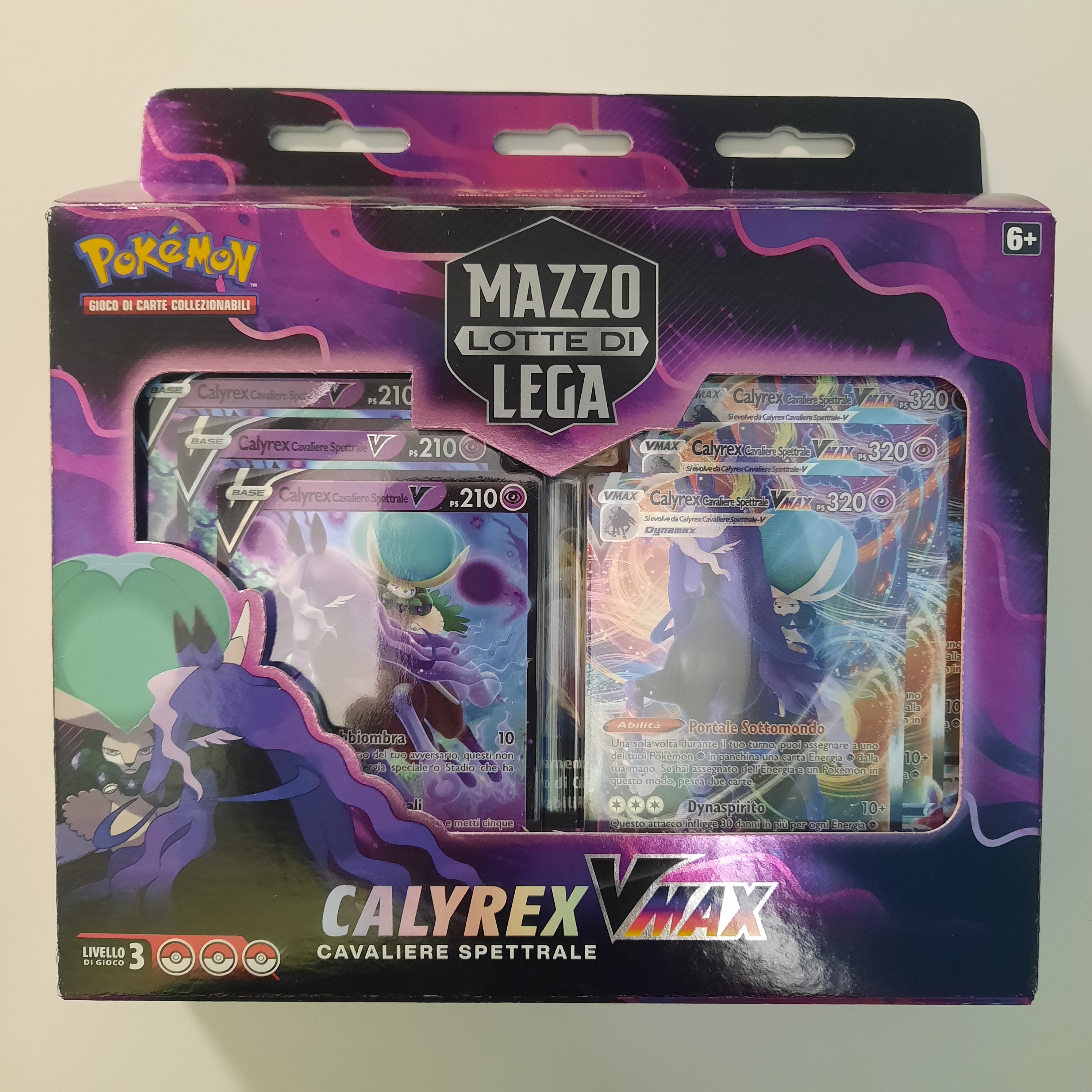 Mazzo Lotte di Lega Pokemon Regno Glaciale Calyrex Vmax Cavaliere Spettrale - Spada e Scudo ITA