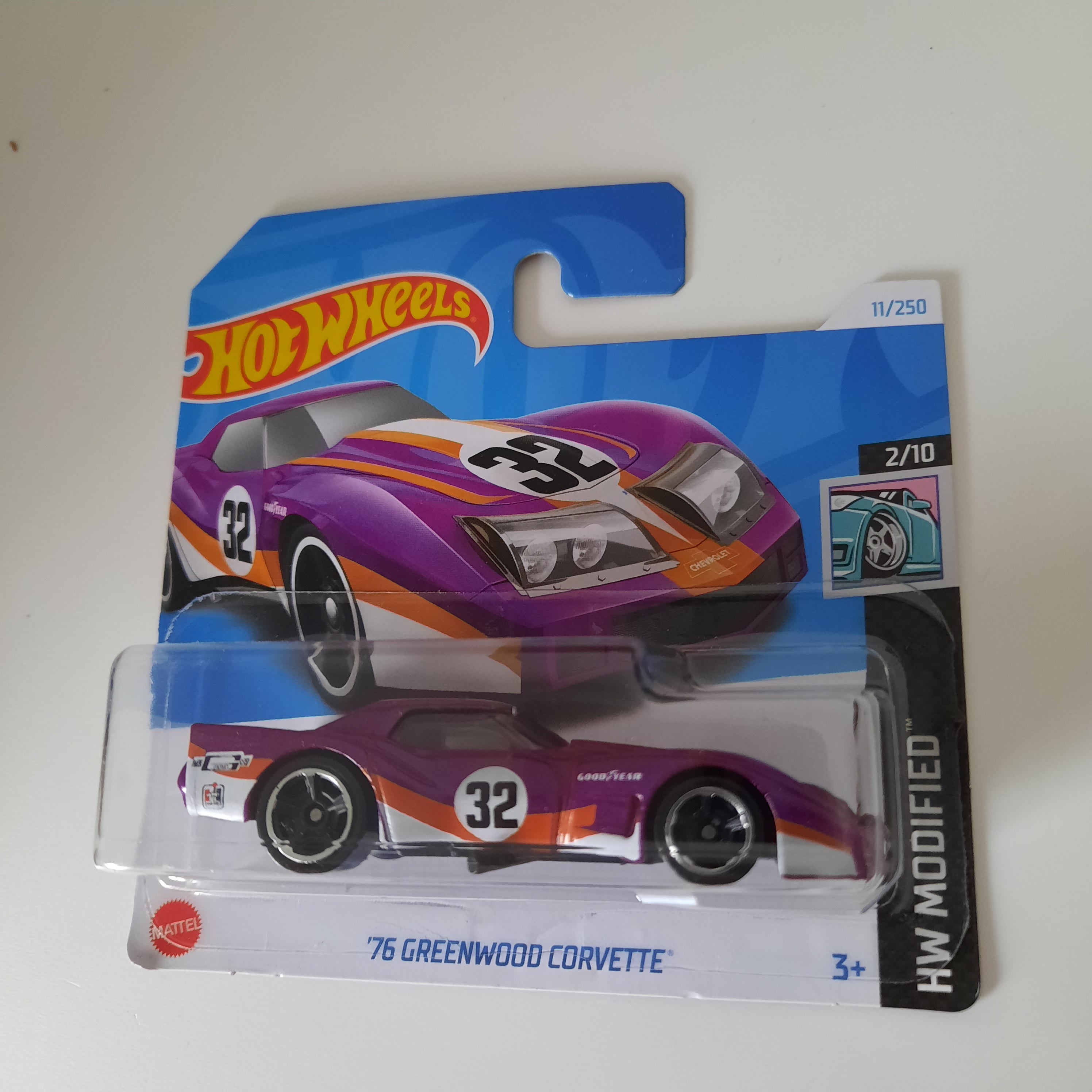 11/250 '76 Greenwood Corvette HW Modified 2/10 Hot Wheels 2024