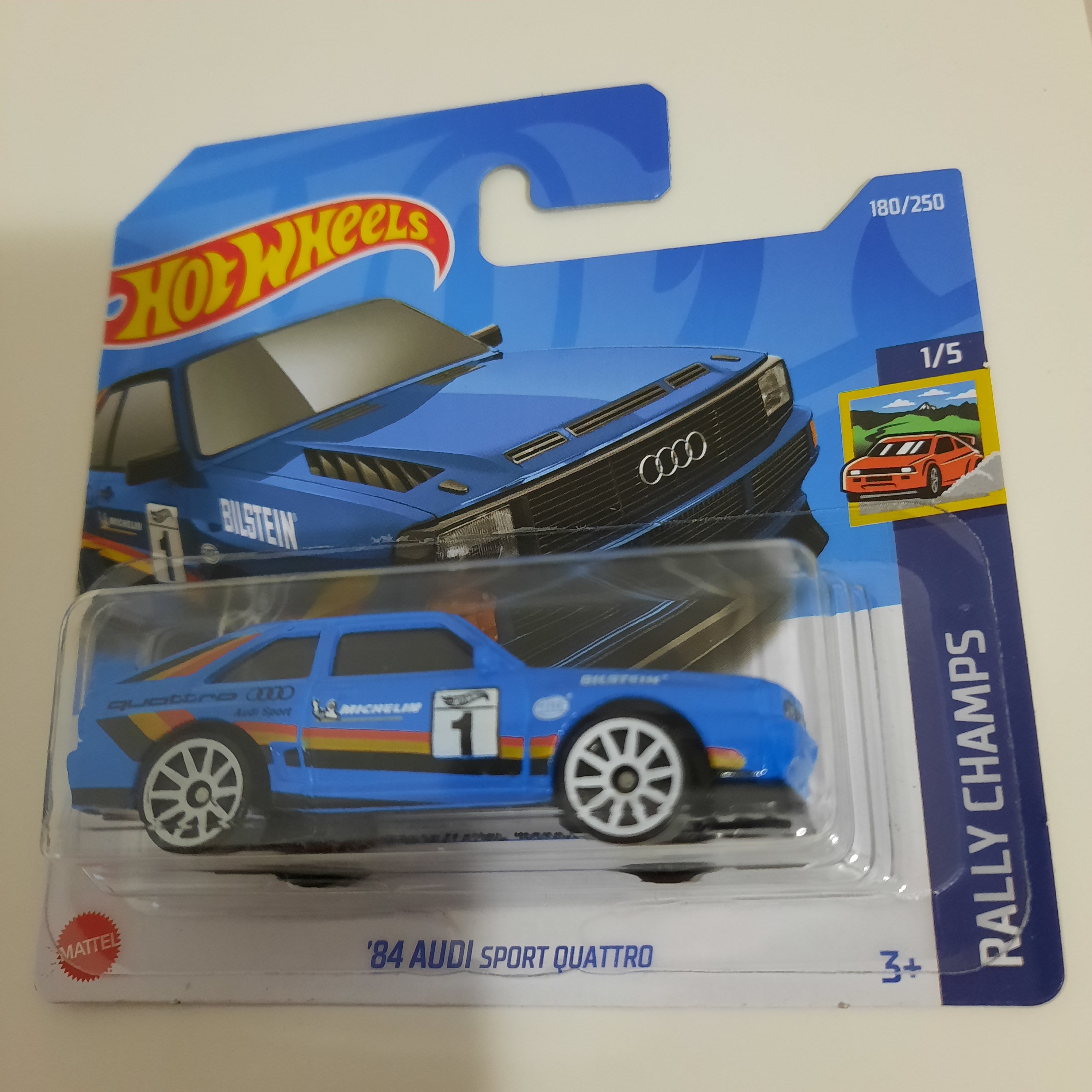 180/250 '84 Audi Sport Quattro HW Rally Champs 1/5 Hot Wheels 2022