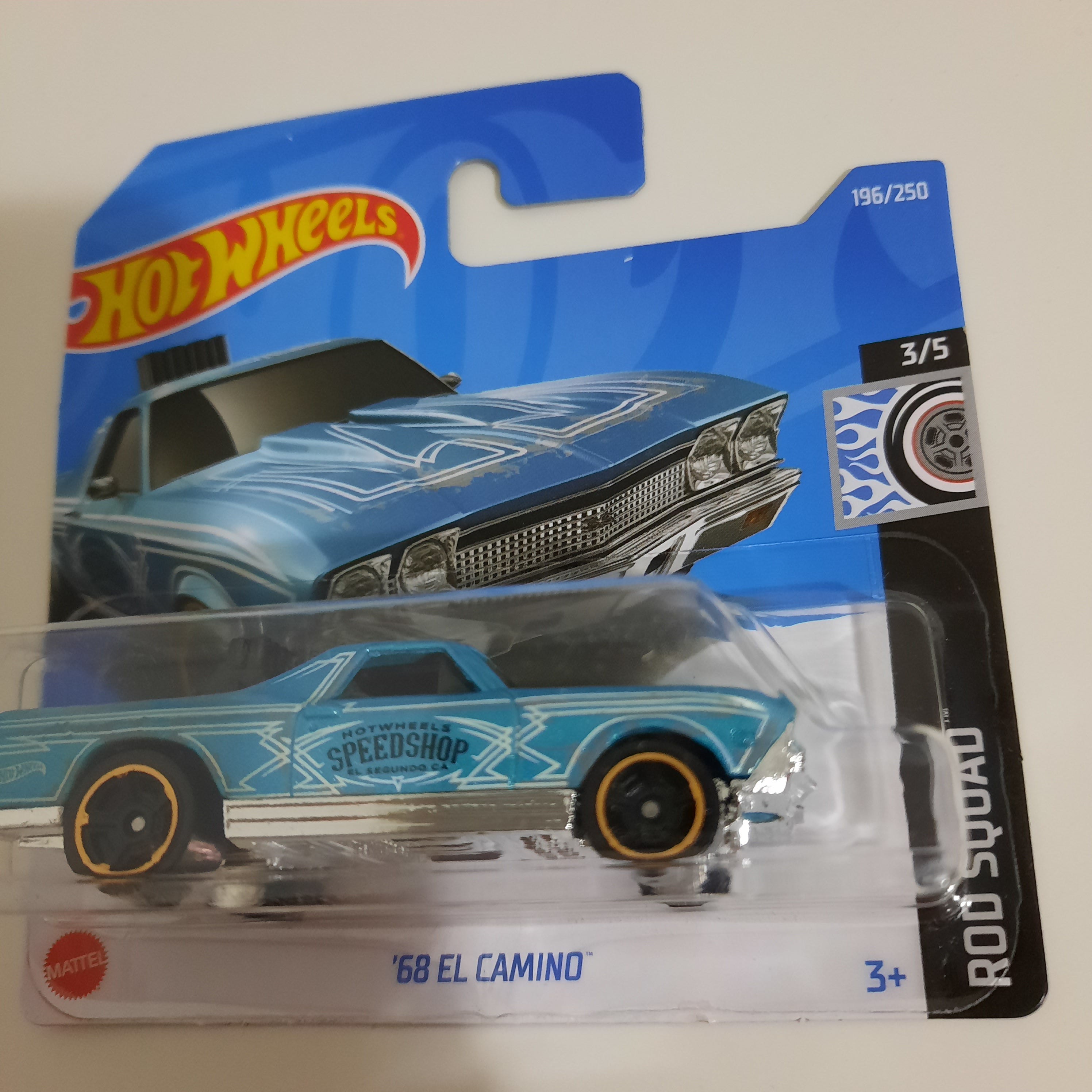 196/250 '68 EL Camino HW Rod Squad 3/5 Hot Wheels 2022