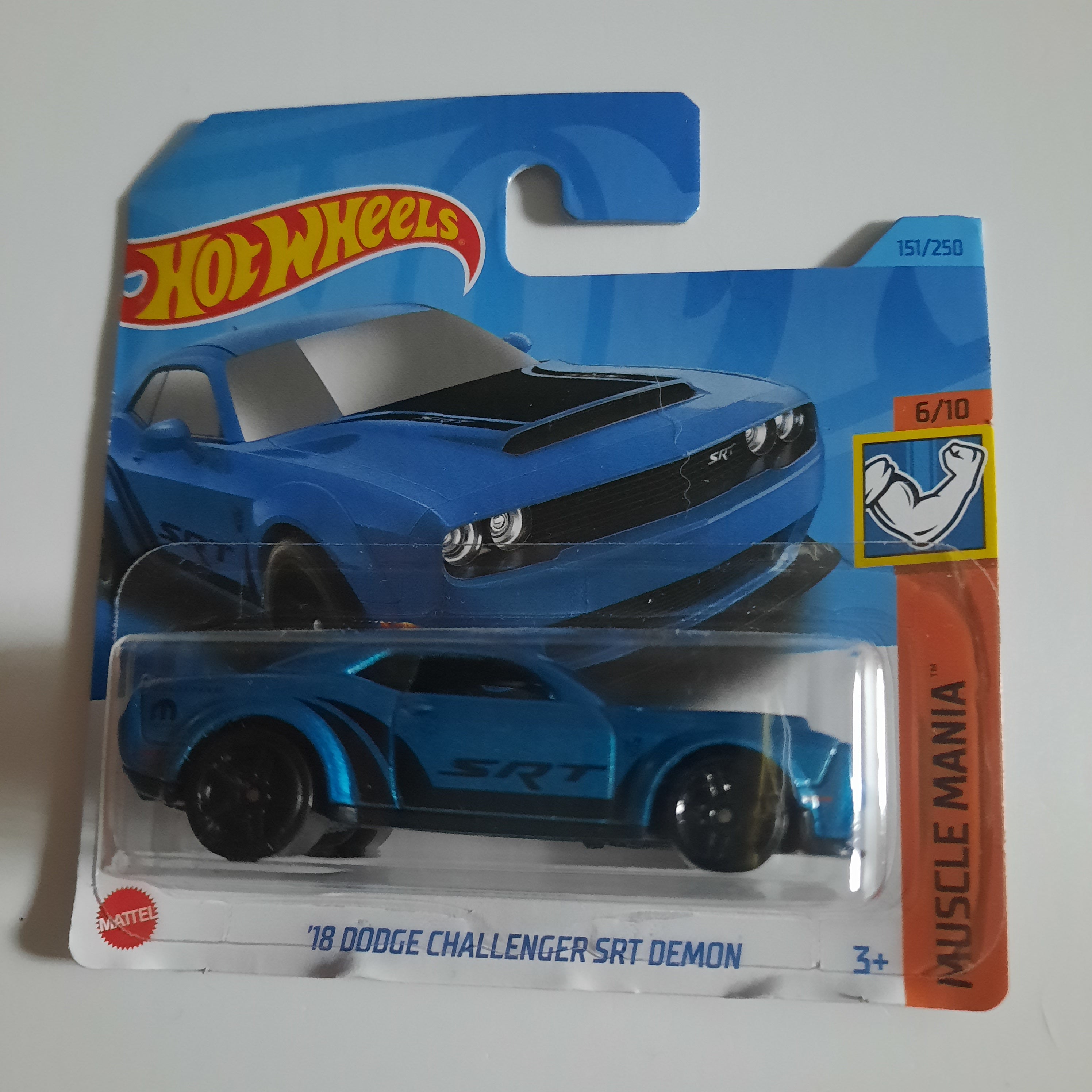 151/250 '18 Dodge Challenger SRT Demon HW Muscle Mania 6/10 Hot Wheels 2023