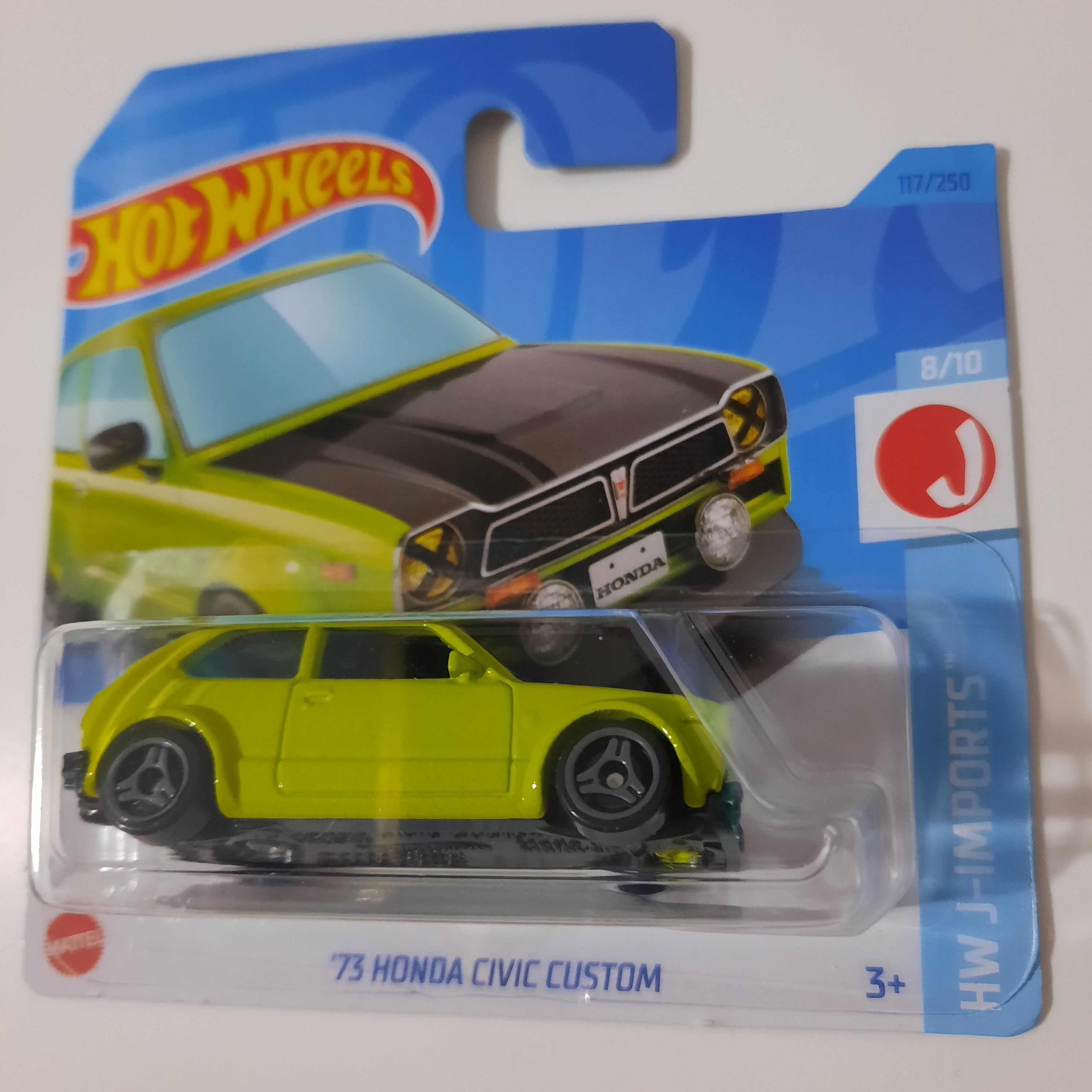 117/250 '73 Honda Civic Custom HW J-Imports 8/10 Hot Wheels 2023