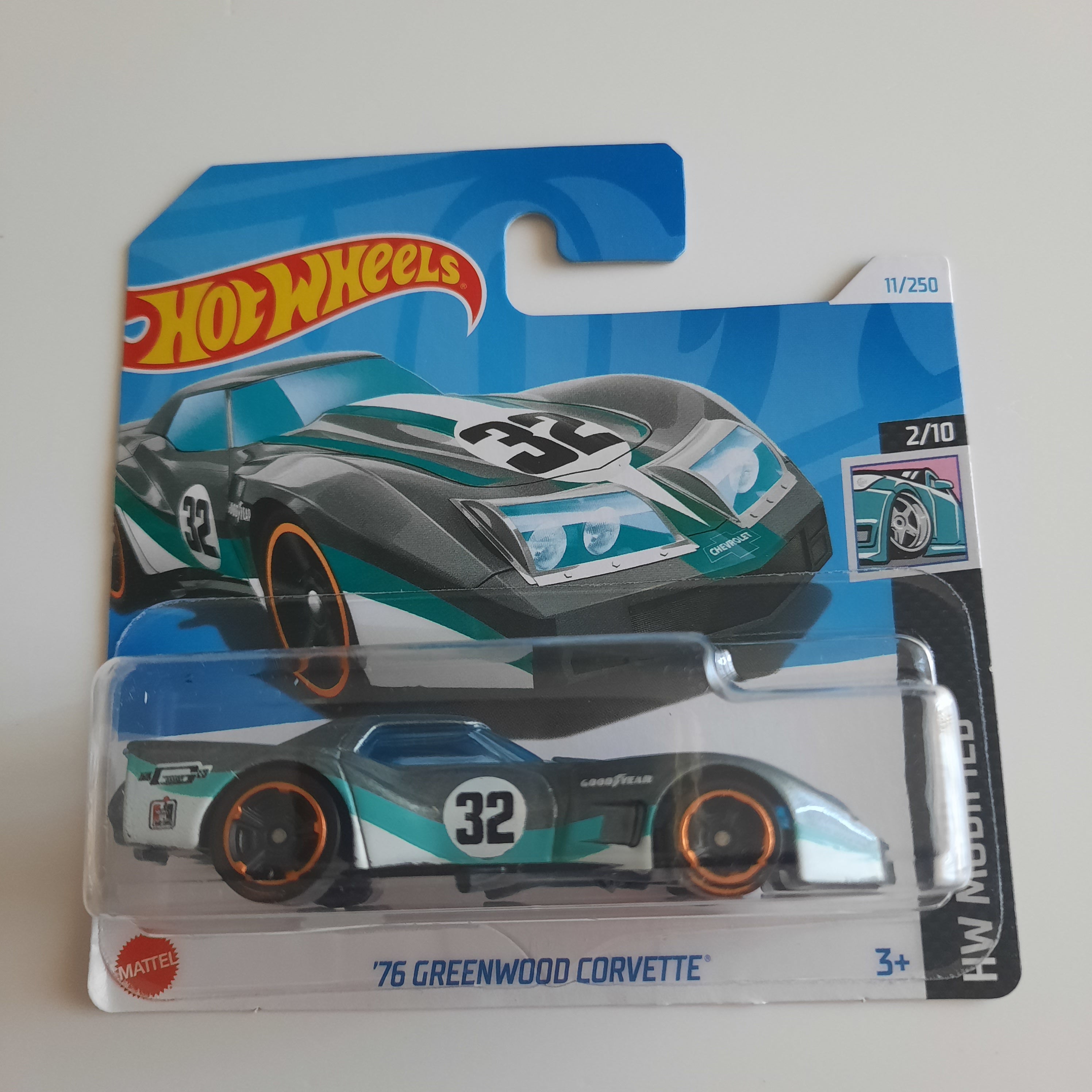 11/250 '76 Greenwood Corvette HW Modified 2/10 Hot Wheels 2024