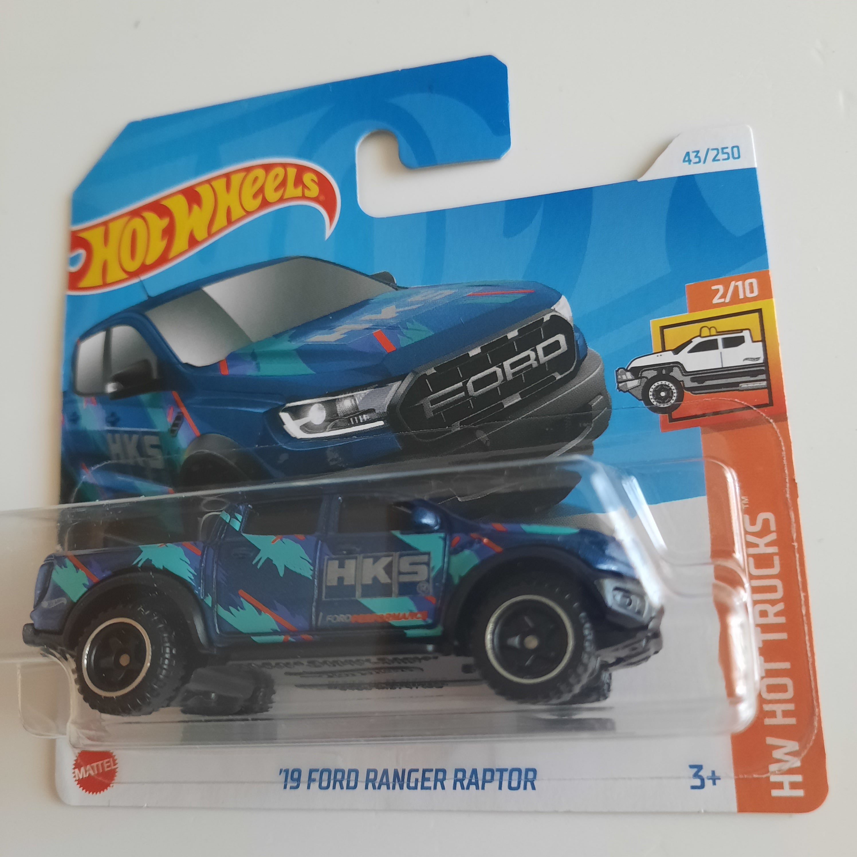 43/250 '19 Ford Ranger Raptor HW Hot Trucks 2/10 Hot Wheels 2024