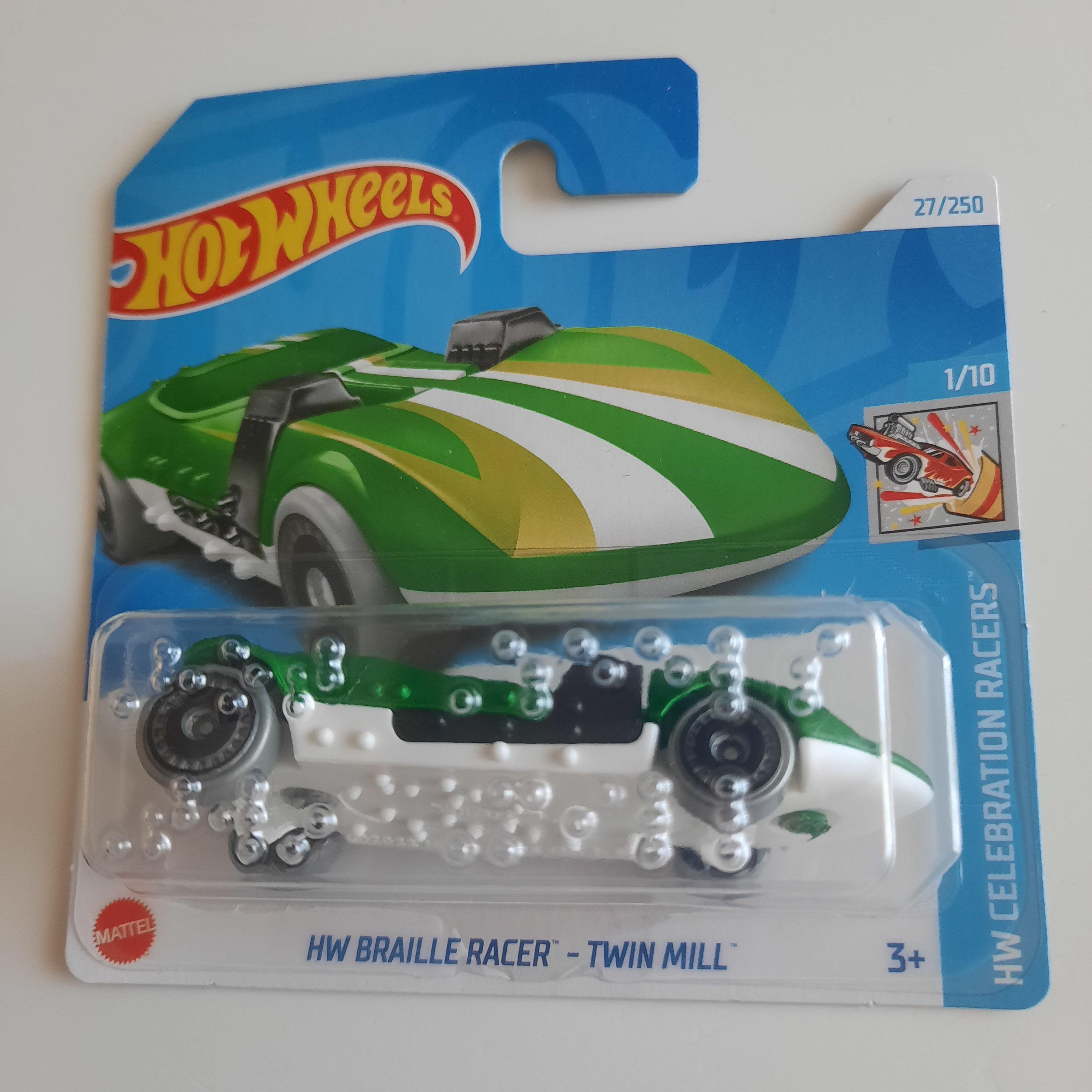 27/250 HW Braille Racer-Twin Mill HW Celebration Racers 1/10 Hot Wheels 2024