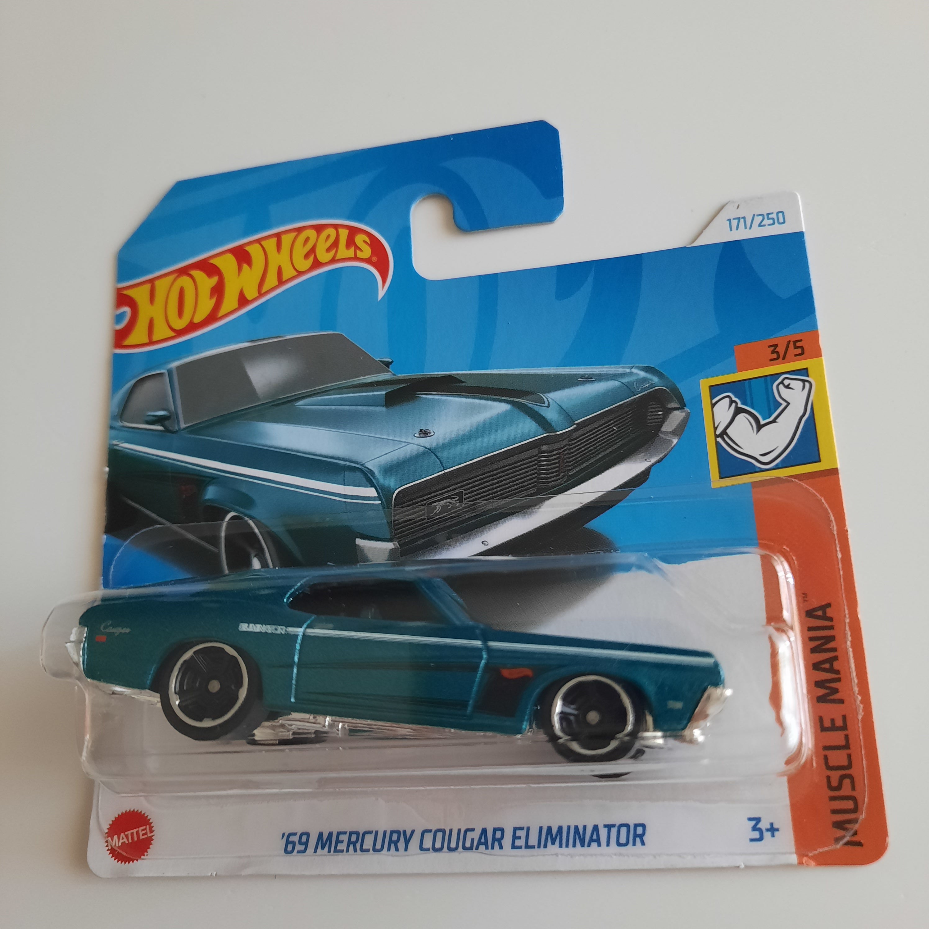 171/250 '69 Mercury Cougar Eliminator HW Muscle Mania 3/5 Hot Wheels 2024