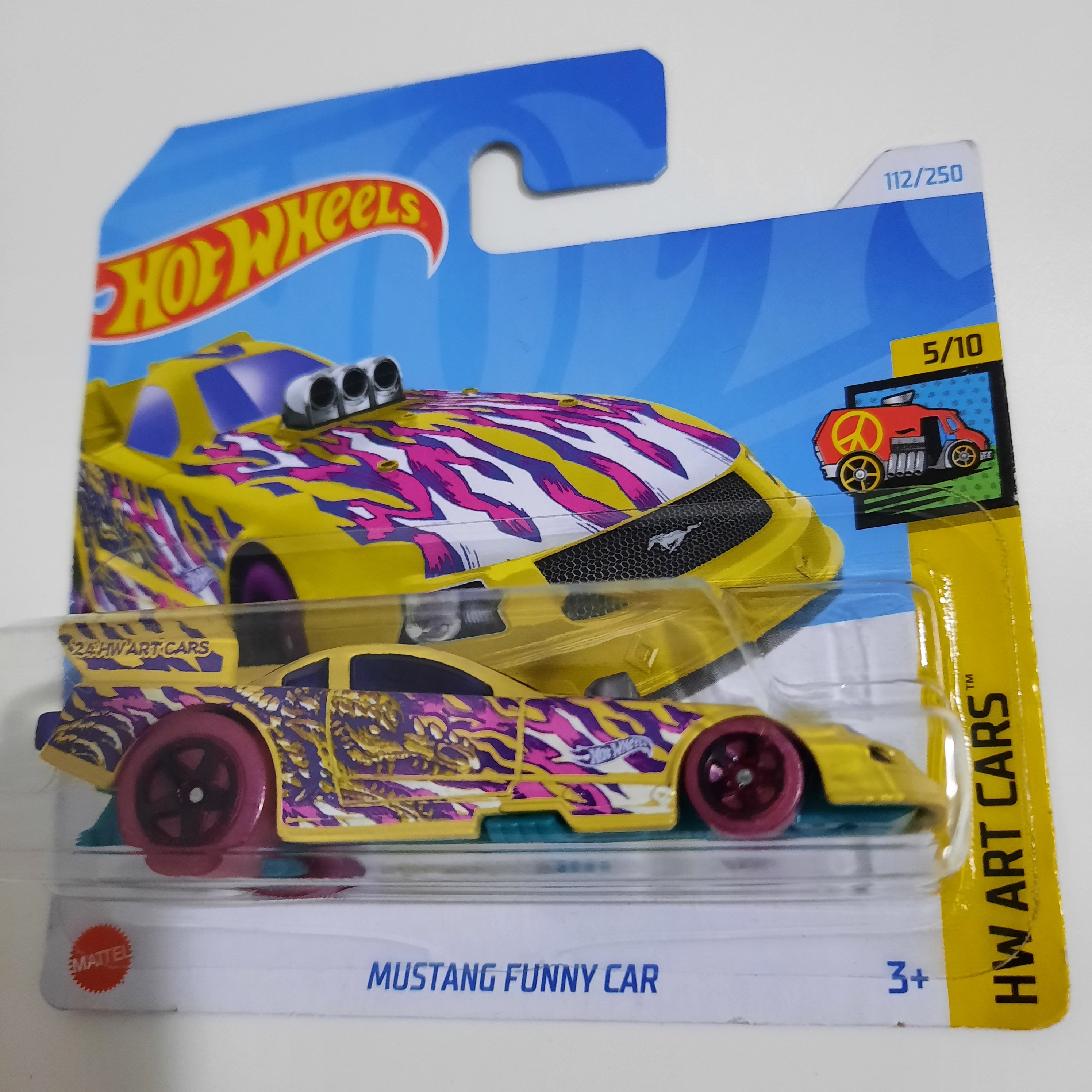 112/250 Mustang Funny Car HW Art Cars 5/10 Hot Wheels 2024