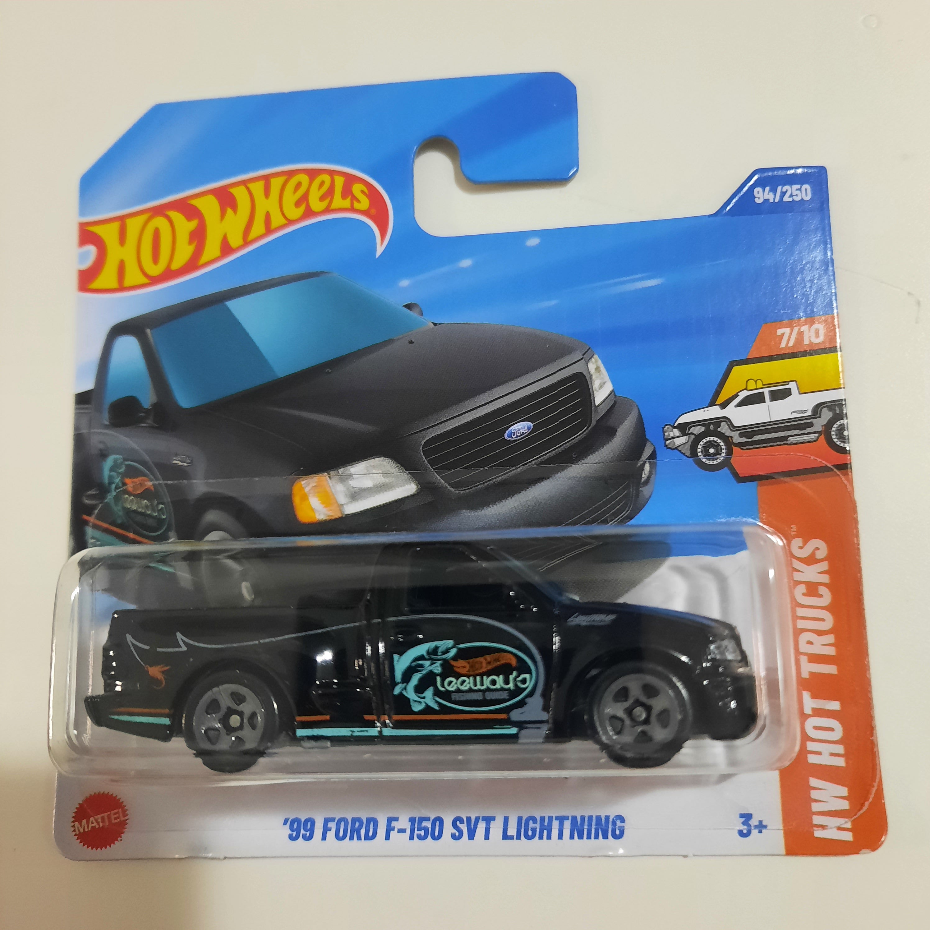 94/250 '99 Ford F-150 SVT Lightning HW Hot Trucks 7/10 Hot Wheels 2025