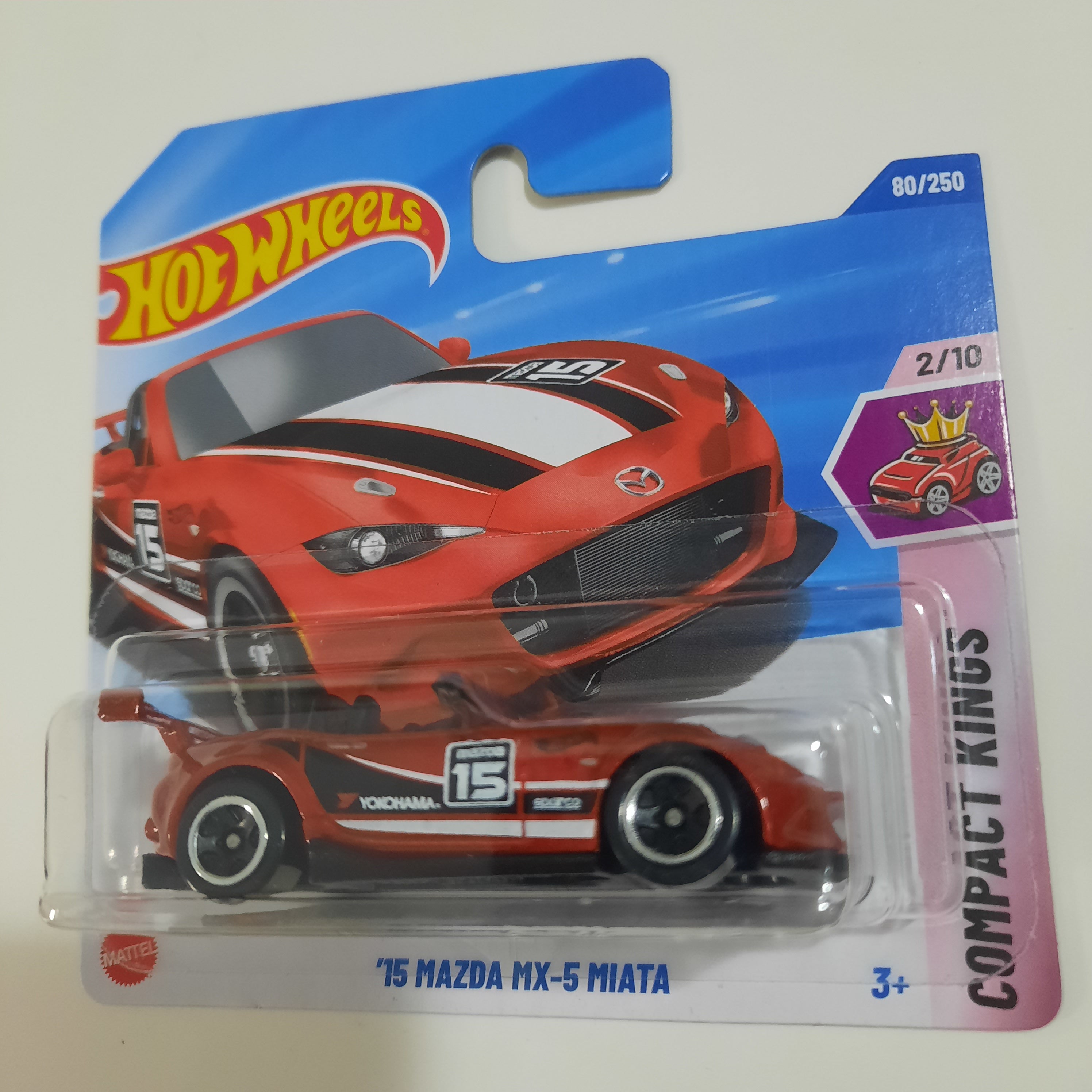 80/250 '15 Mazda MX-5 Miata HW Compact Kings 2/10 Hot Wheels 2025