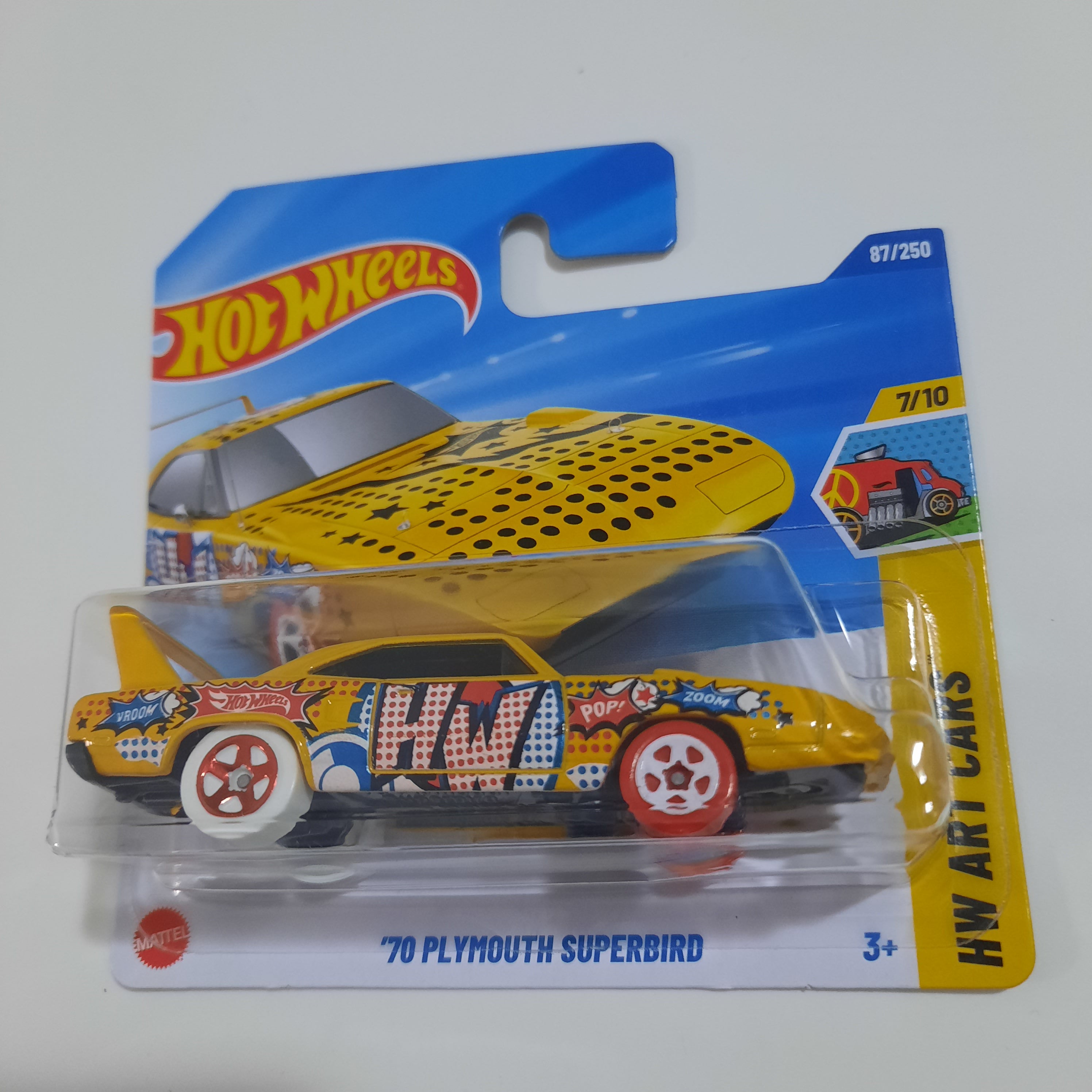 87/250 '70 Plymouth Superbird HW Art Cars 7/10 Hot Wheels 2025